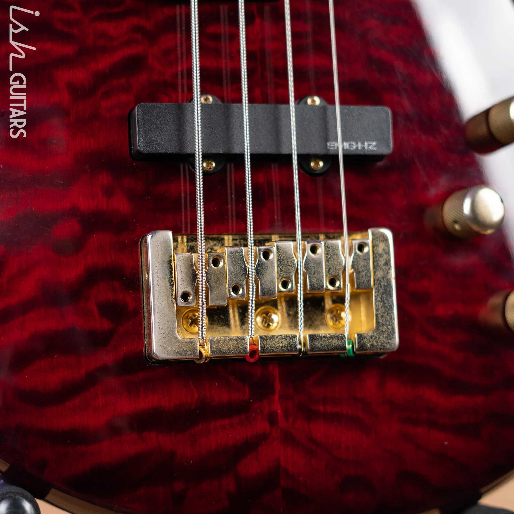 2010s Spector Legend Classic 4-String Bass Black Cherry High Gloss - Image 6
