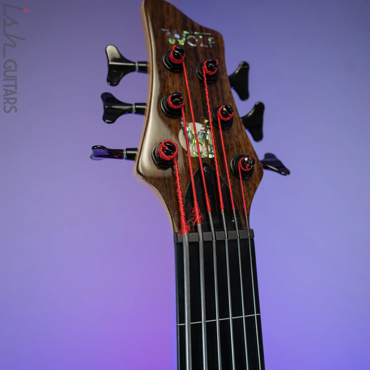 2010s Wolf S10-6 Lined Fretless Bass Rosewood Top - Image 13