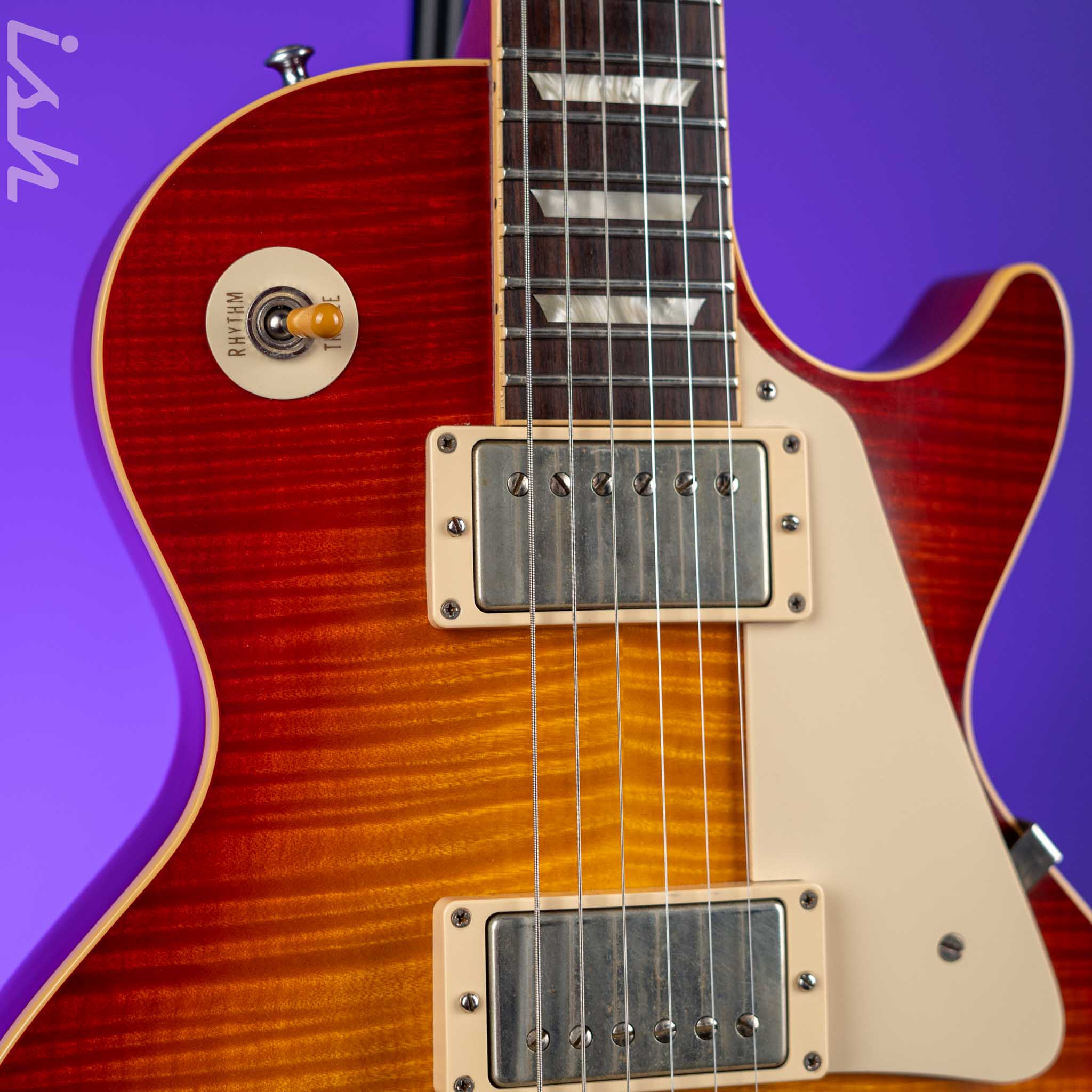 2011 Gibson Custom Shop 59 Reissue Washed Cherry Sunburst - Image 3