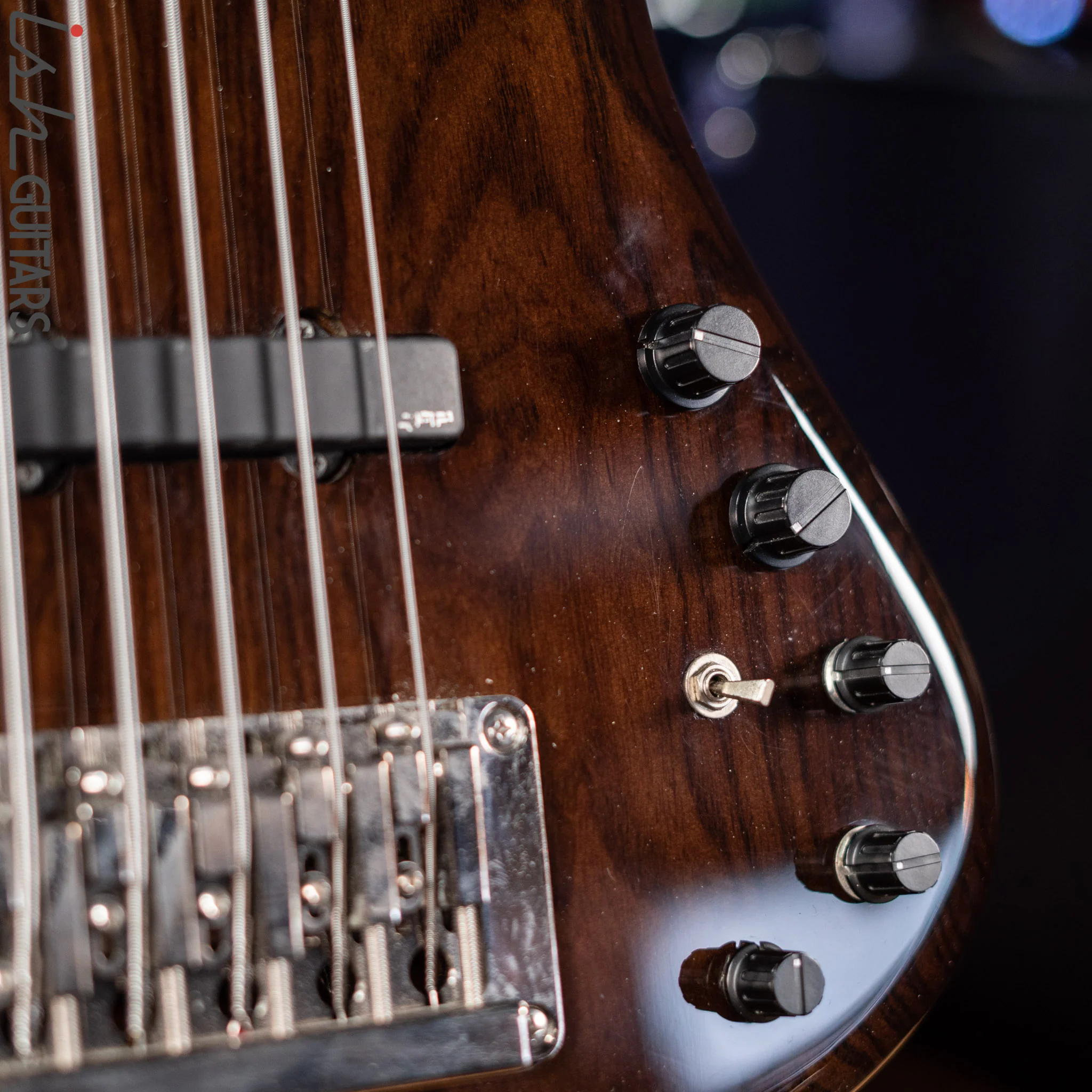 2011 Ibanez Prestige G105 Grooveline 5-String Bass Transparent Espresso - Image 14