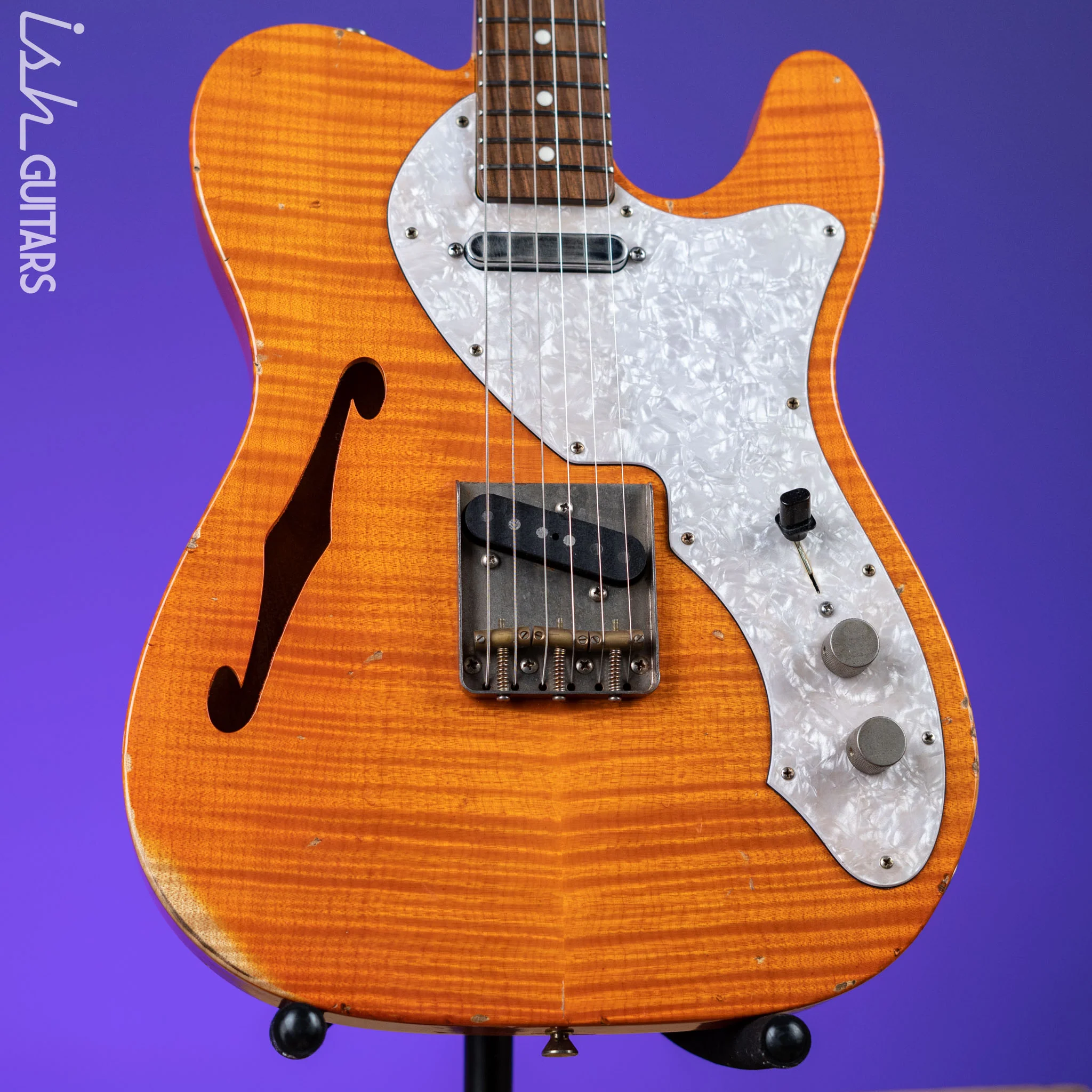 2011 Nashville Guitars T-69TL Thinline Tele Orange