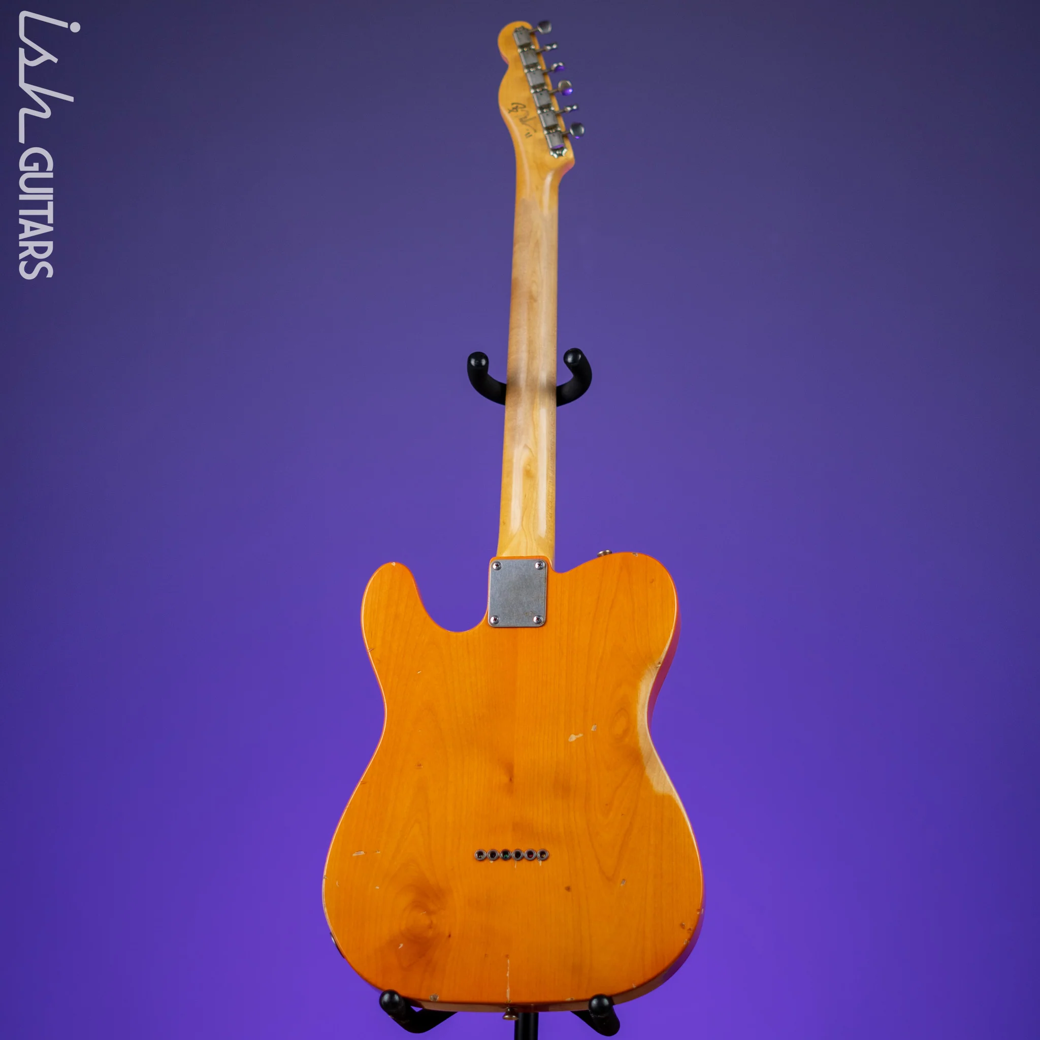 2011 Nashville Guitars T-69TL Thinline Tele Orange - Image 12