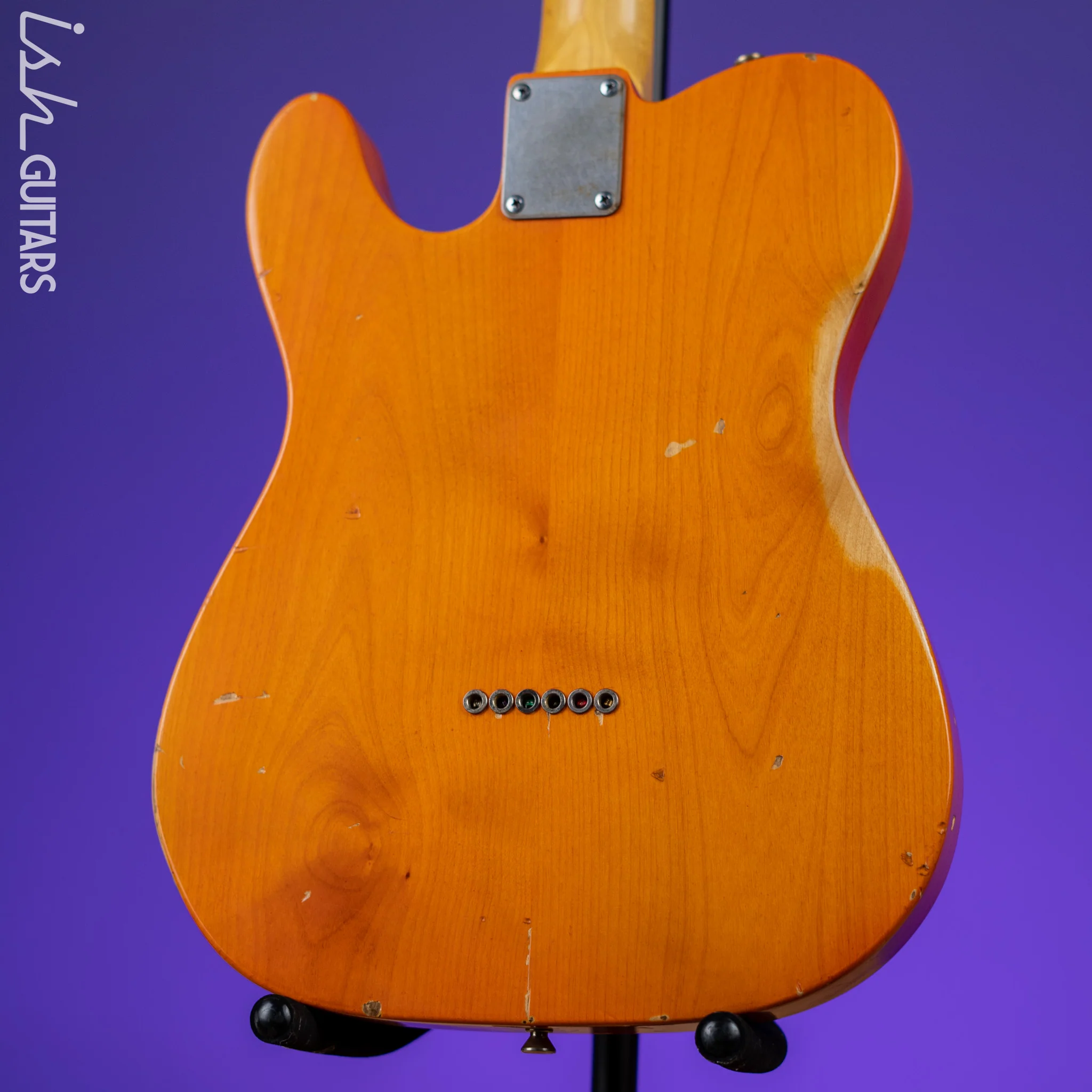 2011 Nashville Guitars T-69TL Thinline Tele Orange - Image 13