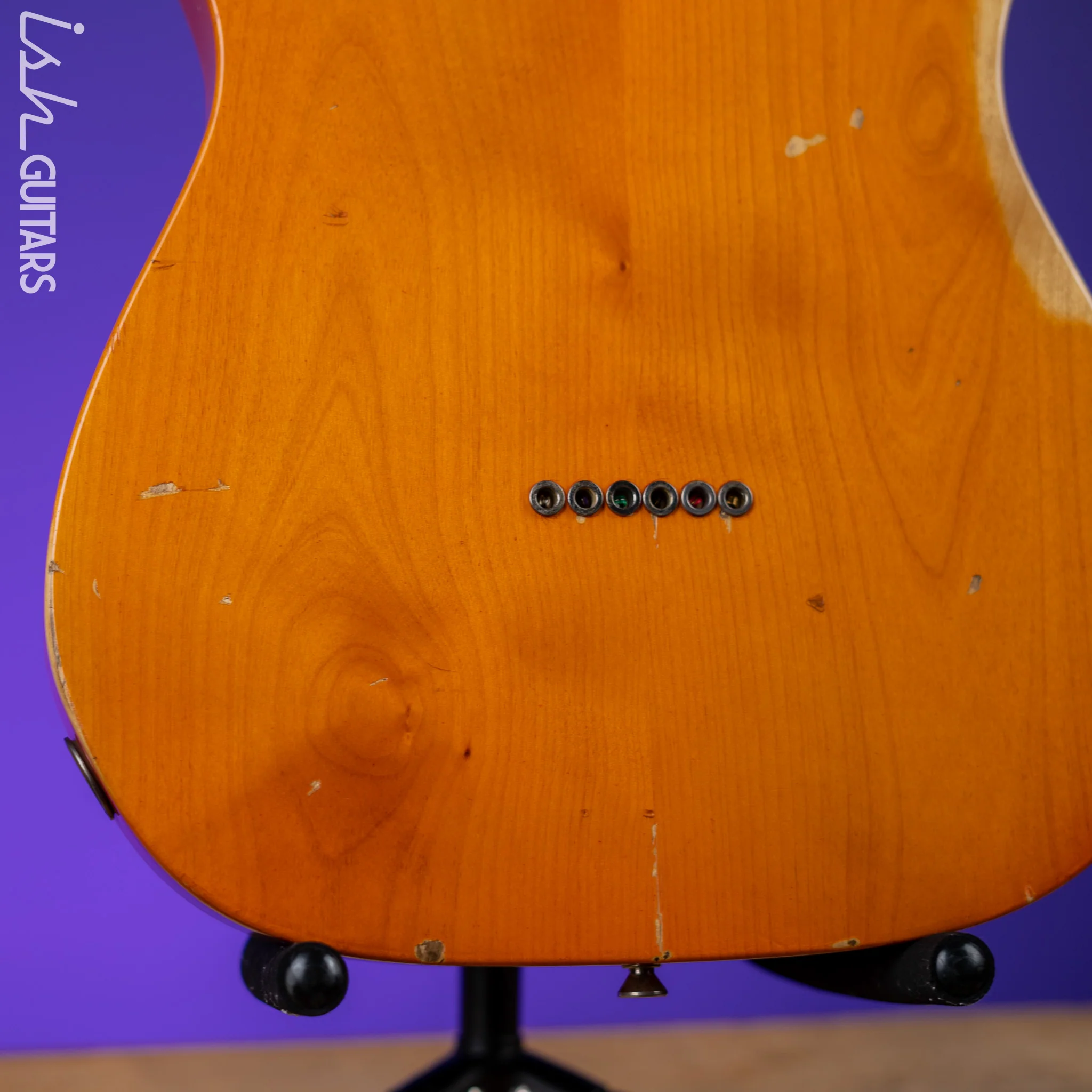 2011 Nashville Guitars T-69TL Thinline Tele Orange - Image 15