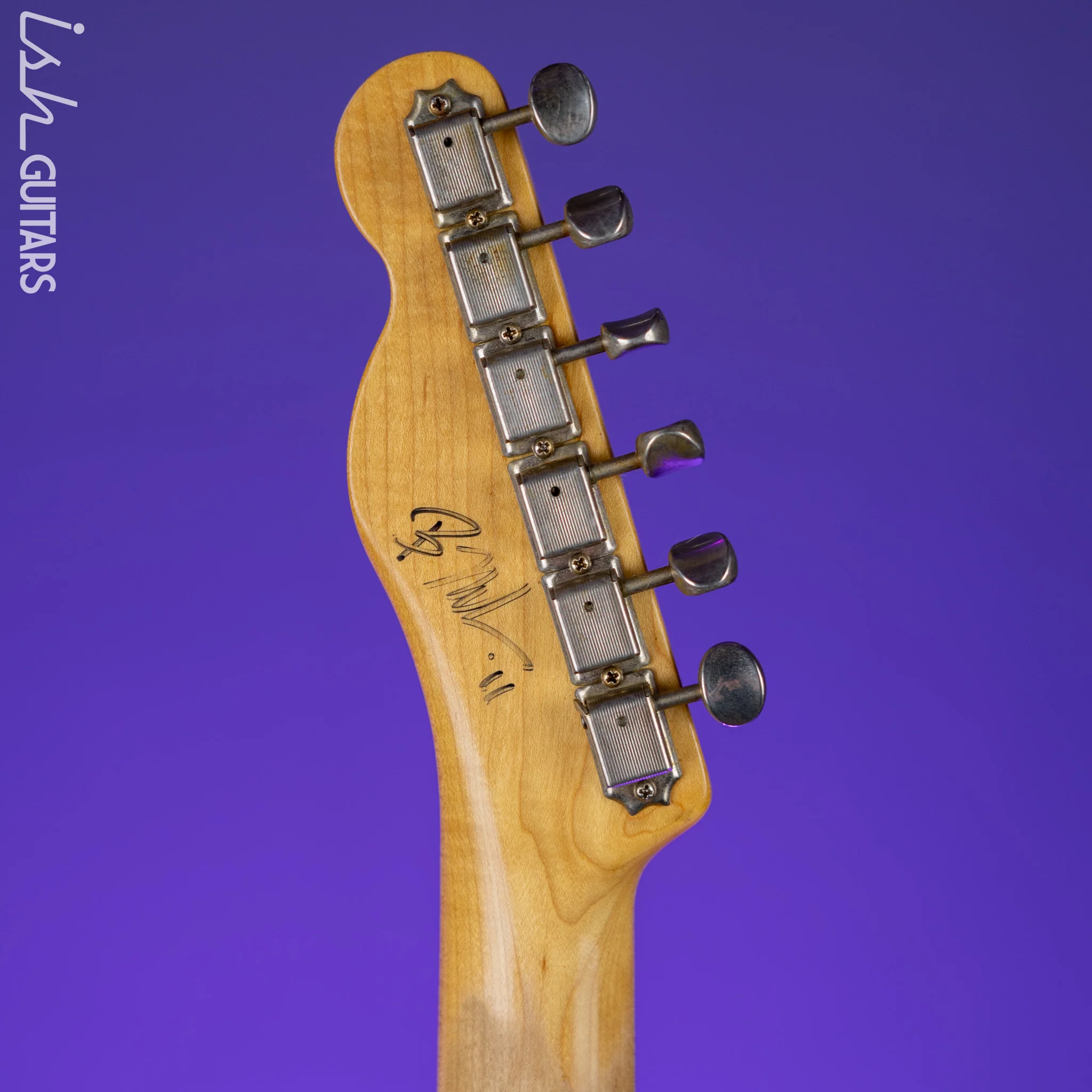 2011 Nashville Guitars T-69TL Thinline Tele Orange - Image 16