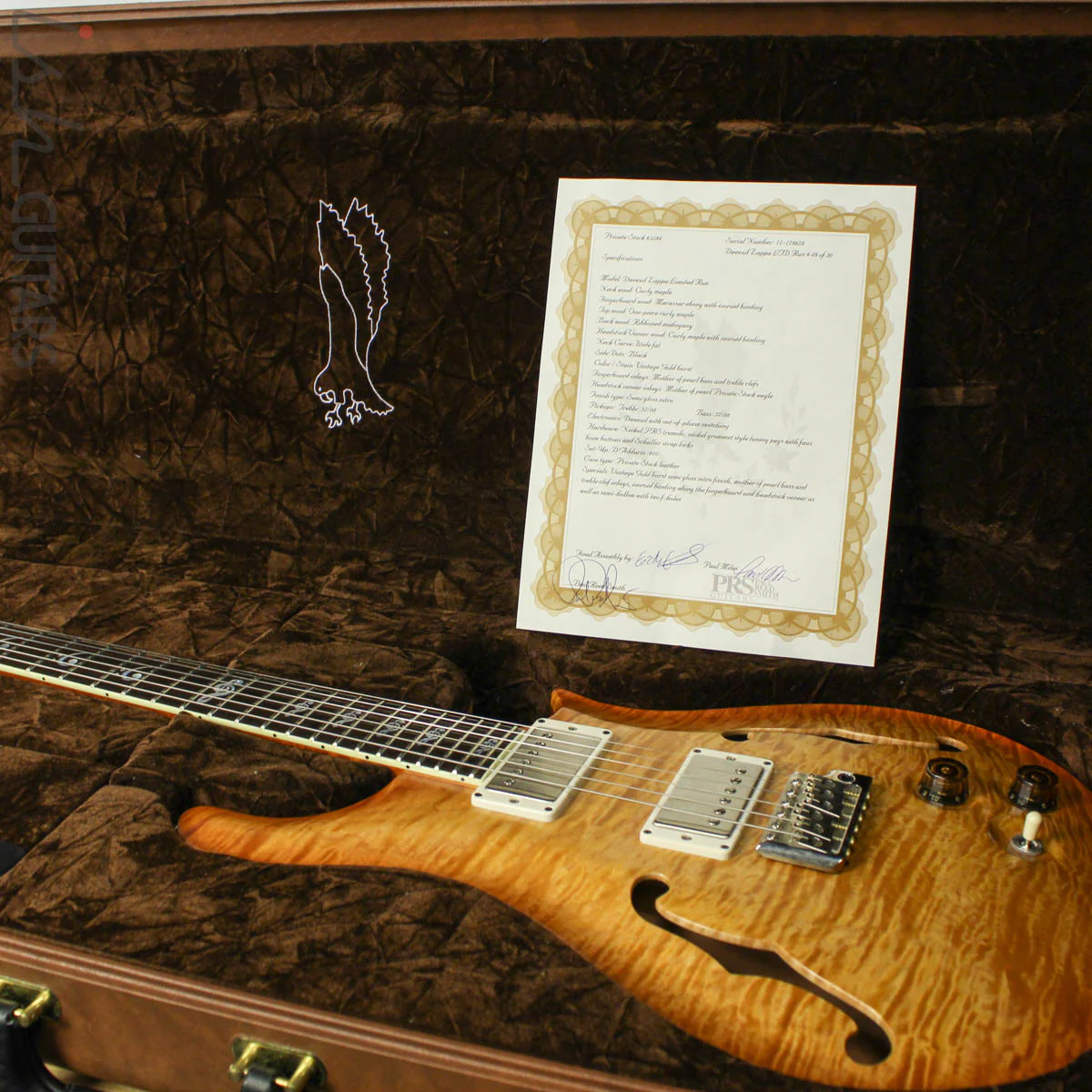 2011 Paul Reed Smith Private Stock Dweezil Zappa Custom 24 Semi-Hollow - Image 16