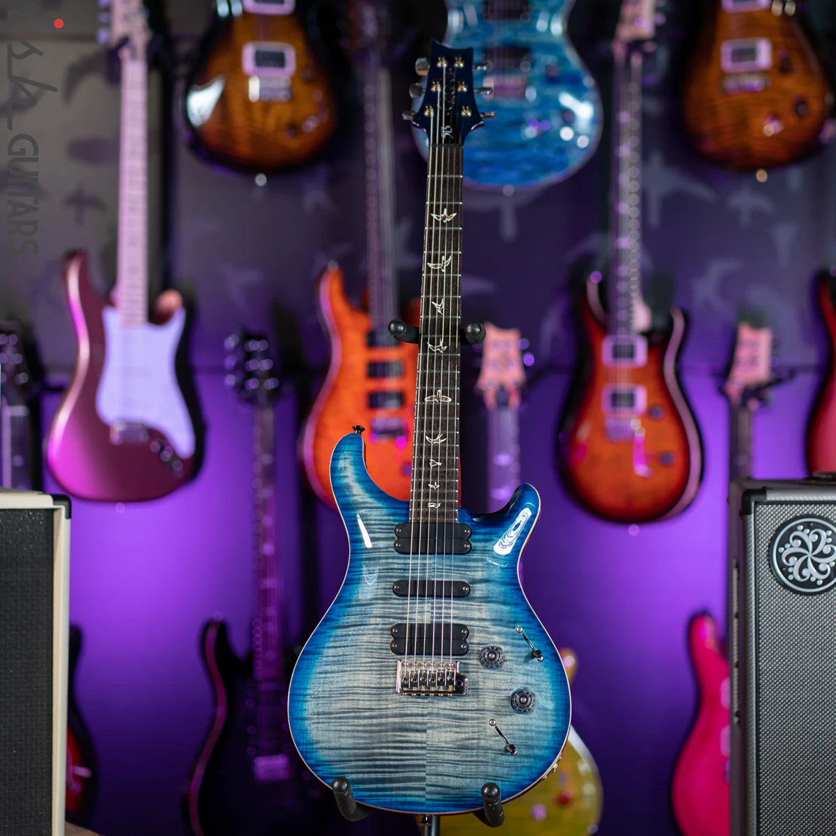 2011 PRS 513 Faded Blue Burst 10 Top - Image 2