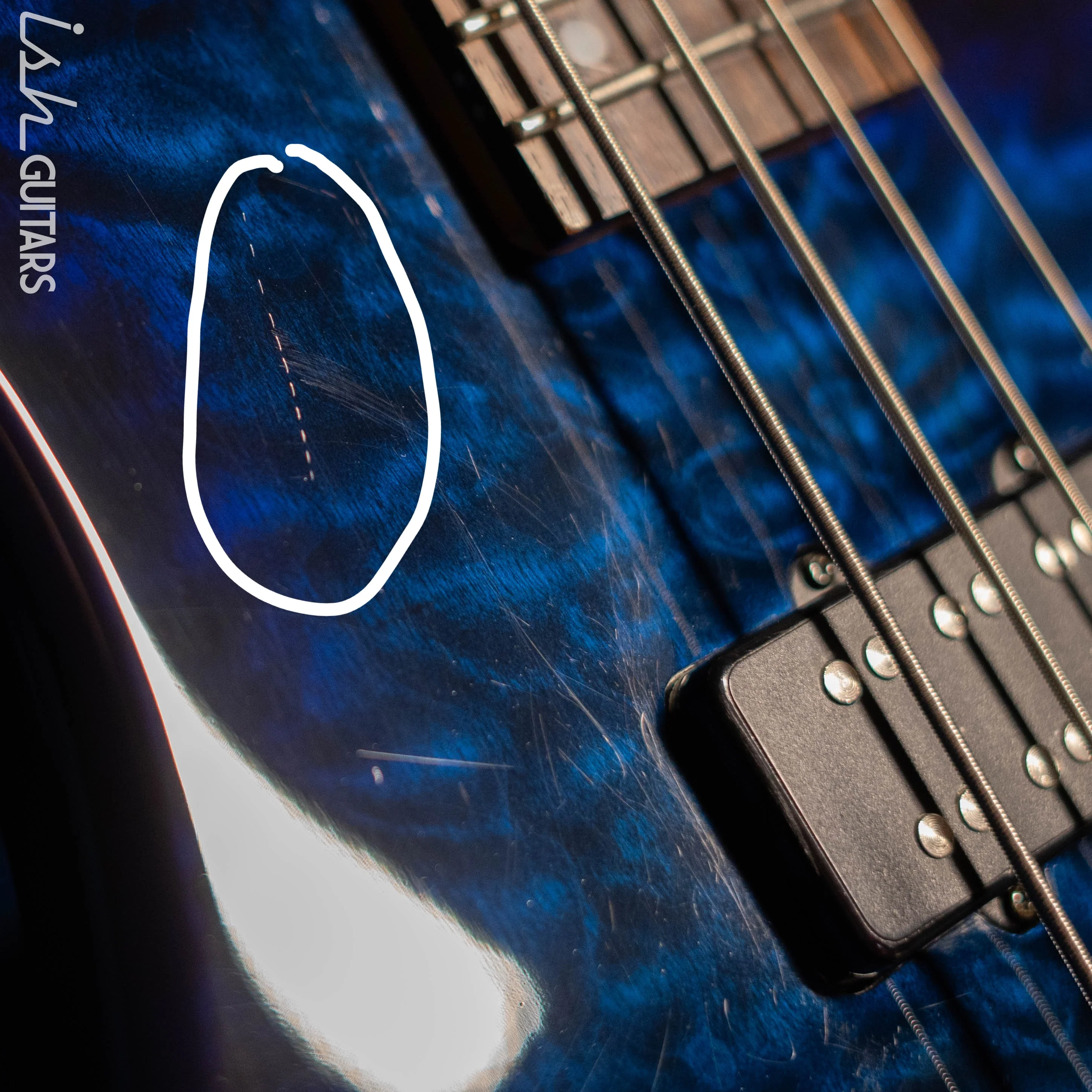 2011 Schecter Diamond Series Raiden Special 4-String Bass Blue Burst - Image 11