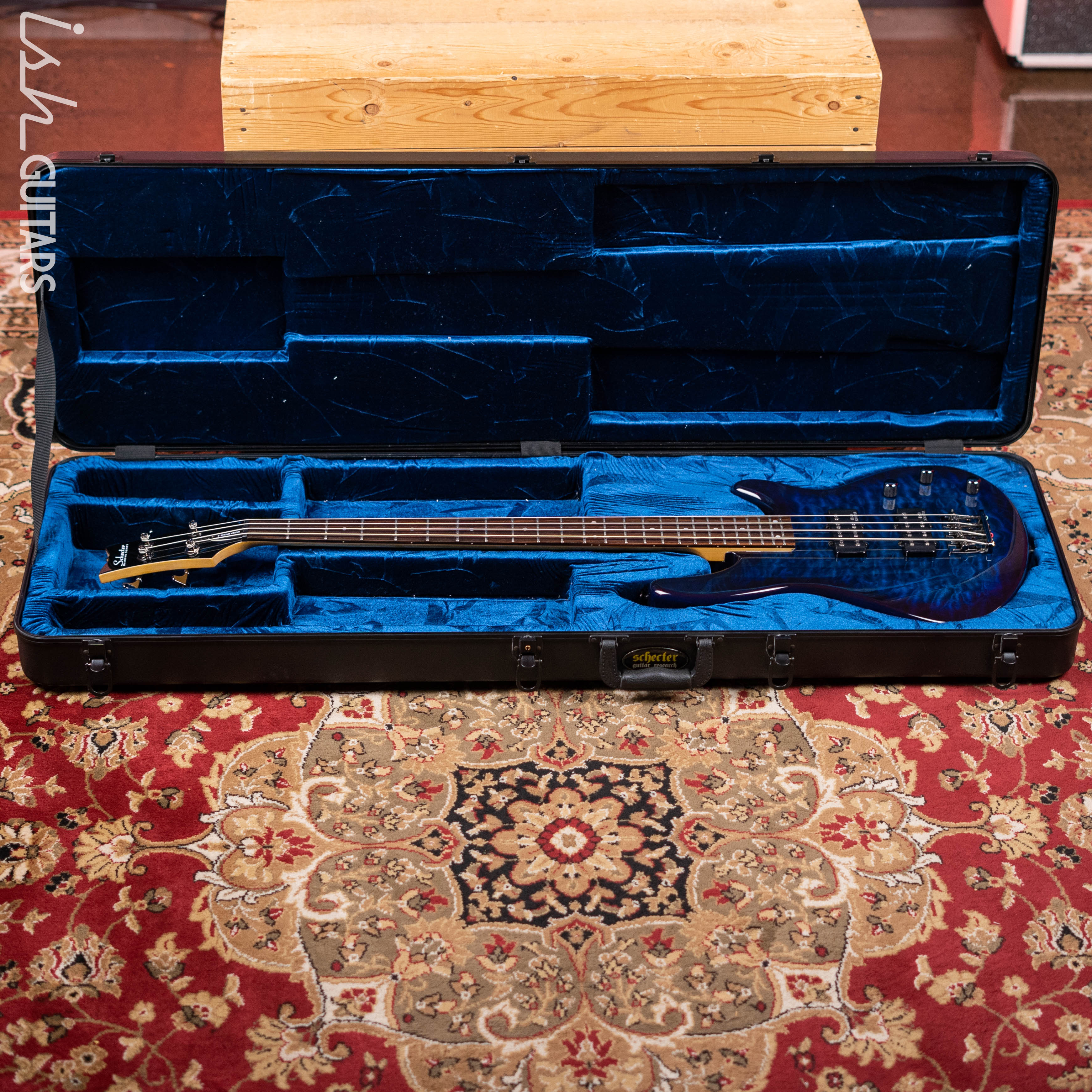2011 Schecter Diamond Series Raiden Special 4-String Bass Blue Burst - Image 19