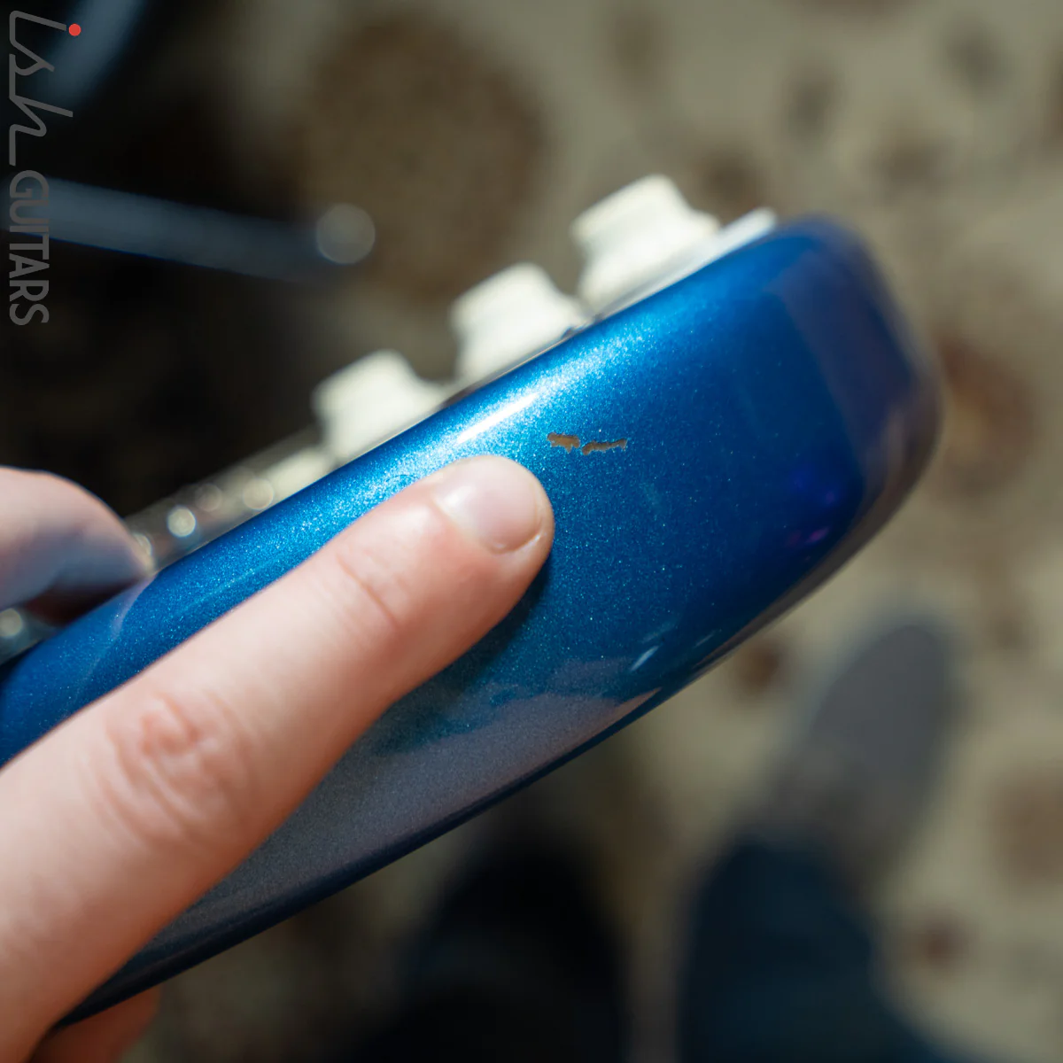 2012 D’Pergo Limited Retro Strat Electric Blue Metallic - Image 16