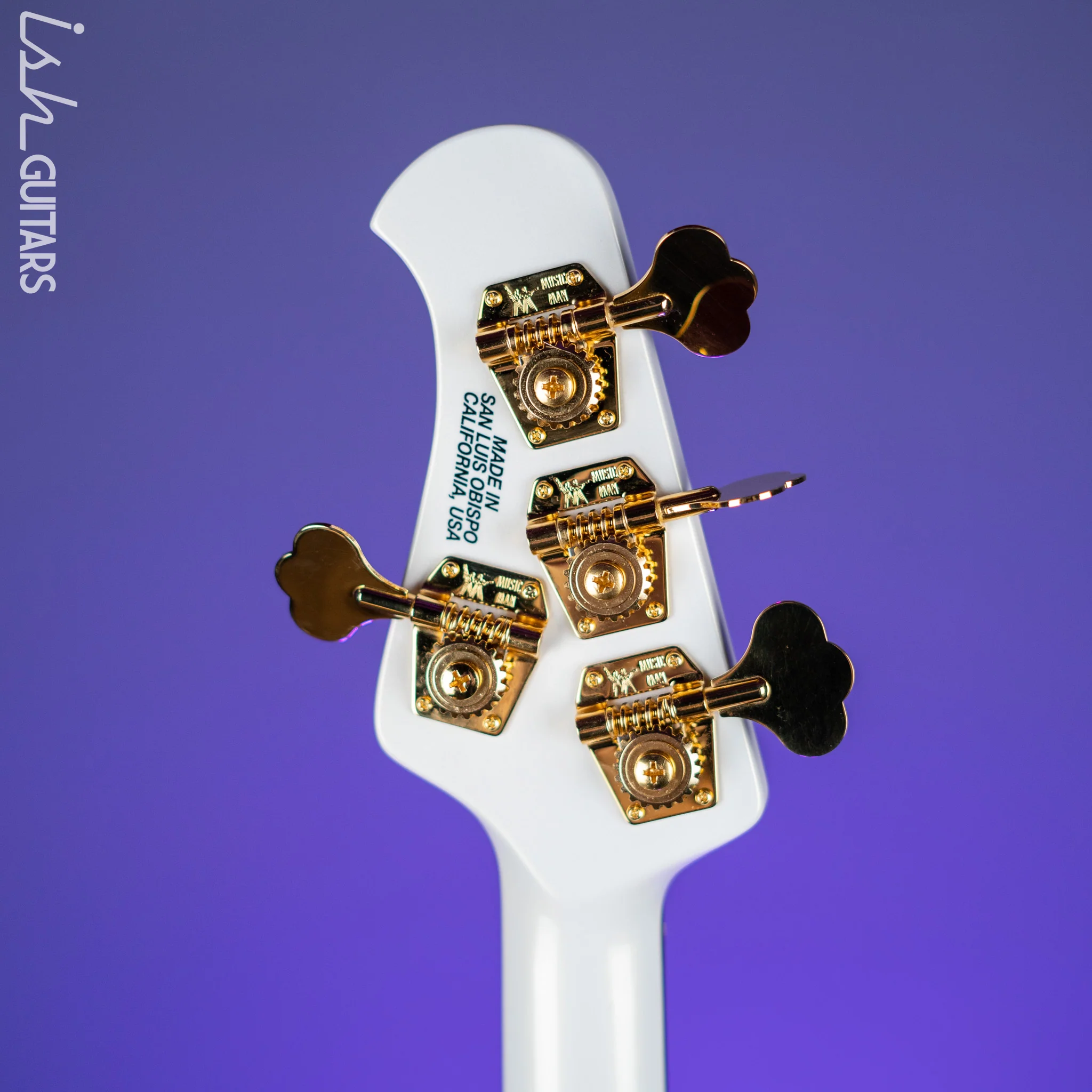 2012 Ernie Ball Music Man Stingray Classic Premier 4-String Bass Gilded White Gloss - Image 10