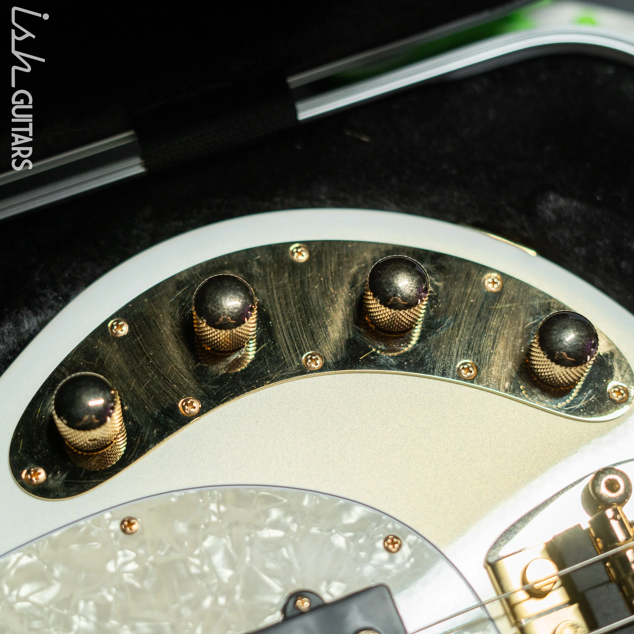 2012 Ernie Ball Music Man Stingray Classic Premier 4-String Bass Gilded White Gloss - Image 11