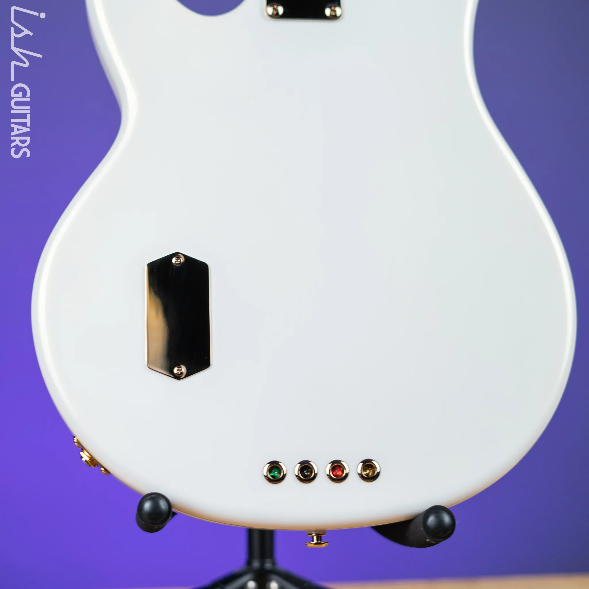 2012 Ernie Ball Music Man Stingray Classic Premier 4-String Bass Gilded White Gloss - Image 9