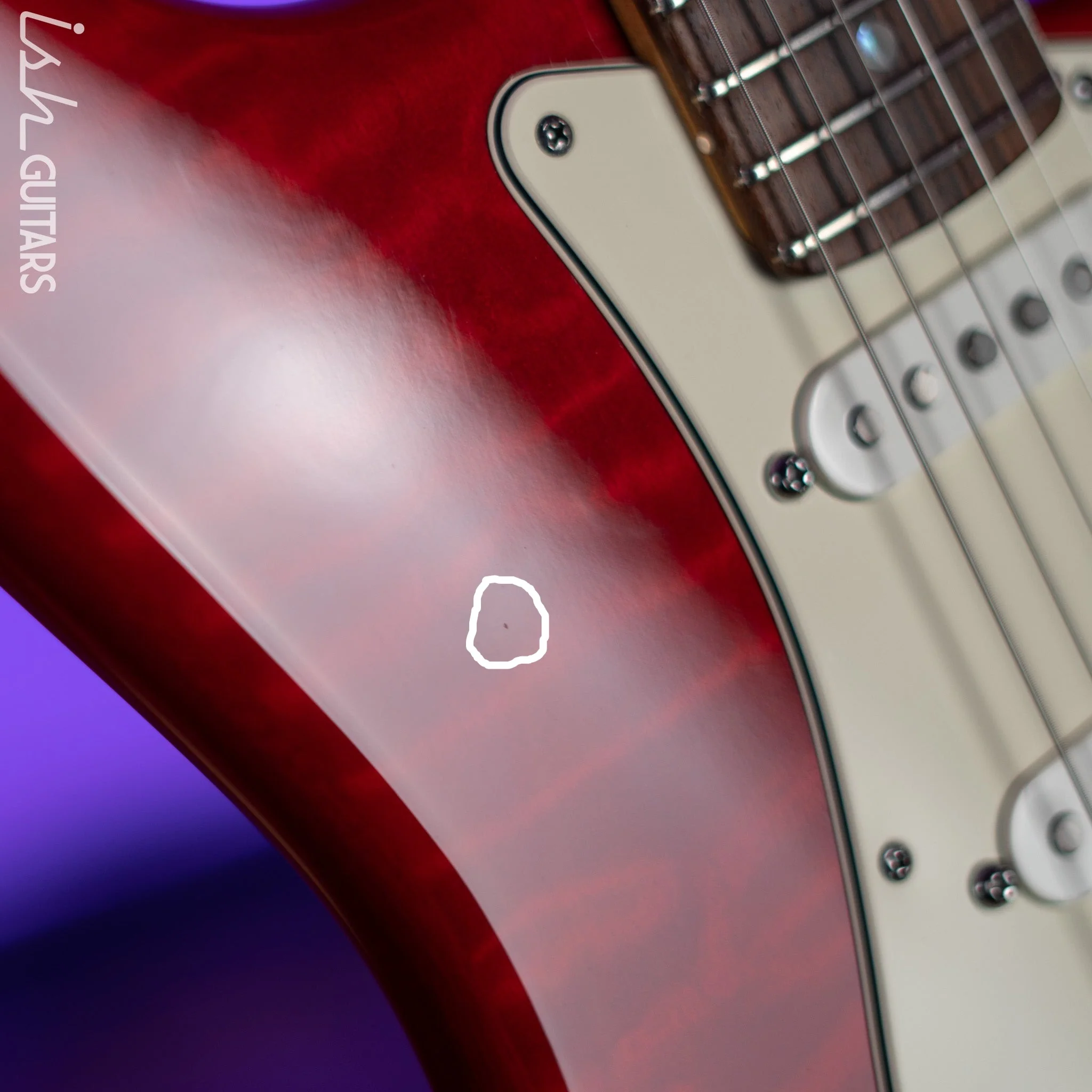 2012 Fender Custom Shop DLX Stratocaster Candy Red Quilt - Image 5