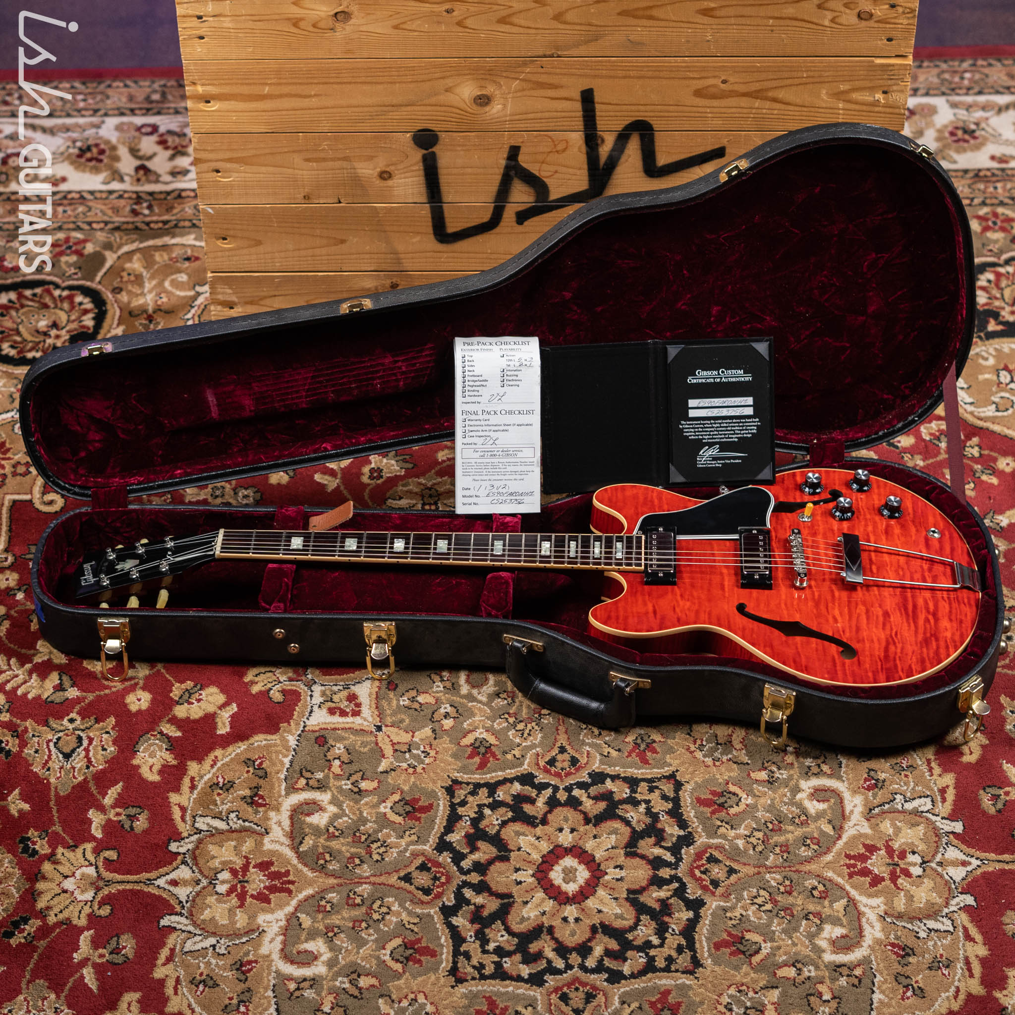 2012 Gibson Custom Shop ES-390 Figured Red - Image 18
