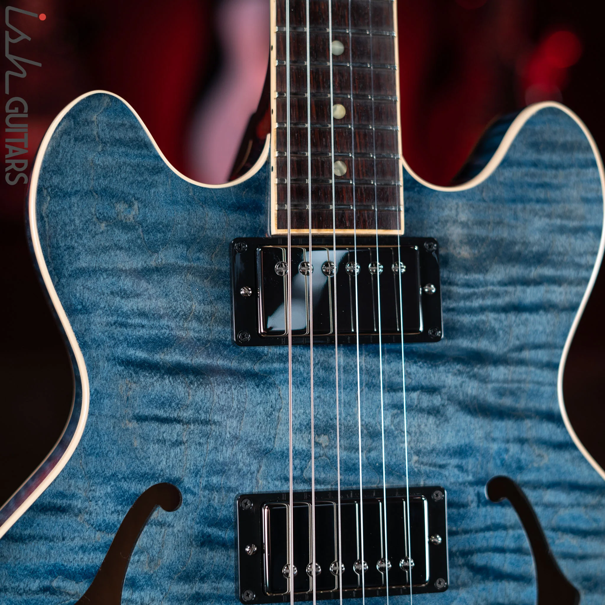2012 Gibson Custom Shop Memphis ES-339 Quilted Stain Blue - Image 3