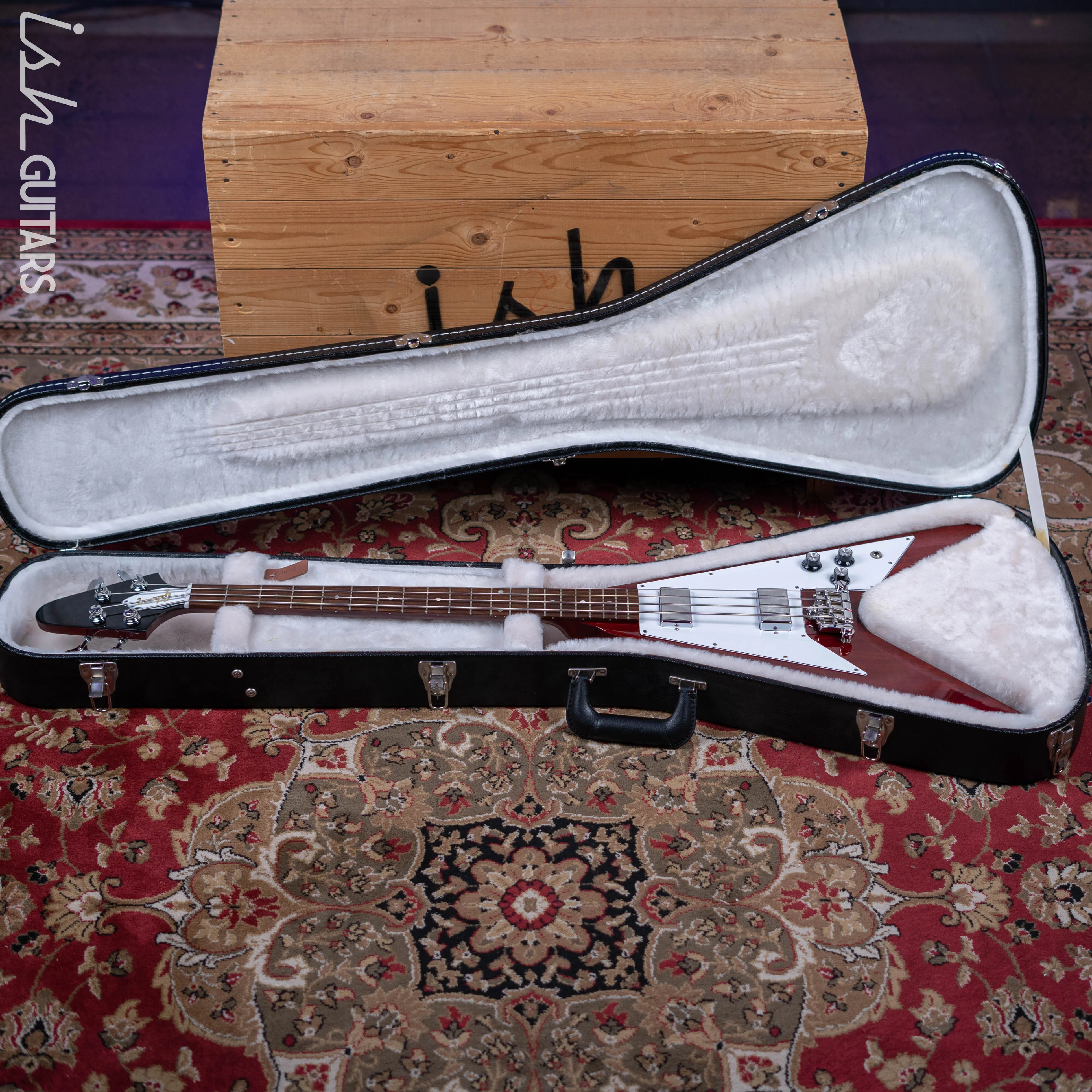 2012 Gibson Flying V Bass Cherry - Image 24
