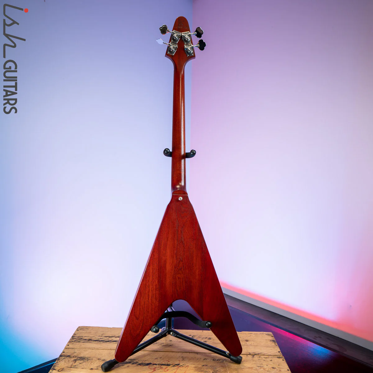 2012 Gibson Shortscale Flying V Bass Cherry - Image 8