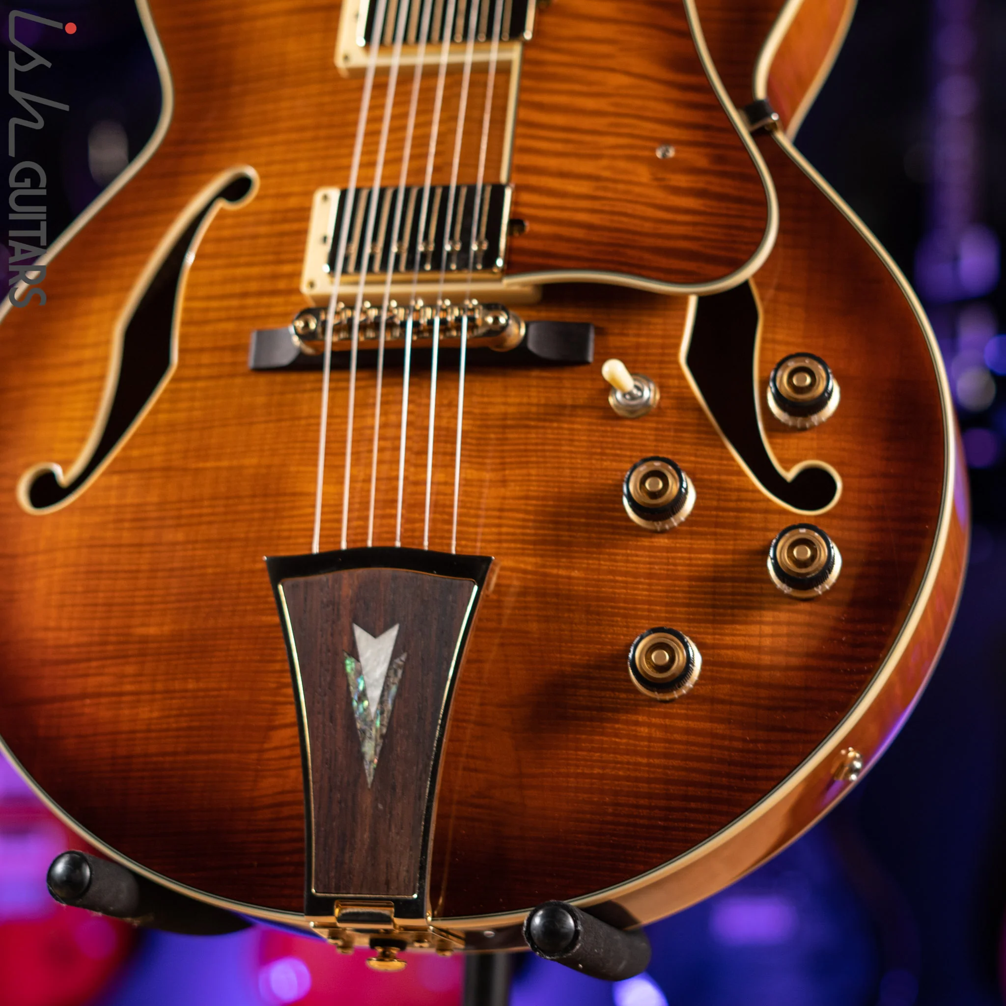 2012 Ibanez Artcore Series AF95 Violin Sunburst - Image 4