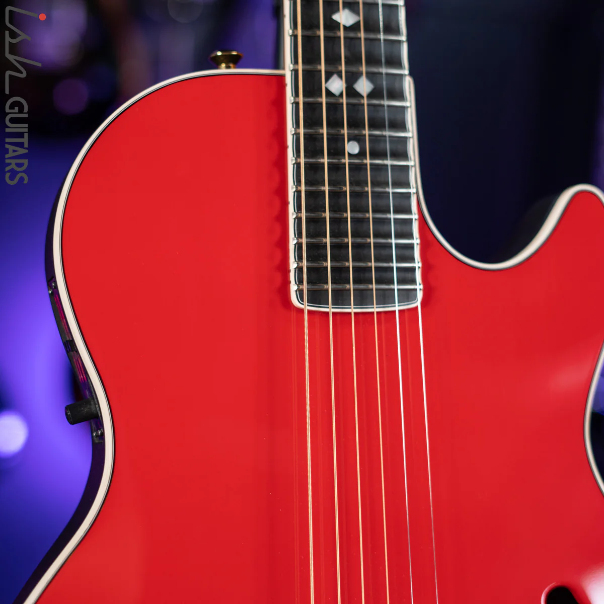2012 Ovation YM68 Yngwie Malmsteen Signature Acoustic-Electric Guitar Rosa Corsa Red - Image 3