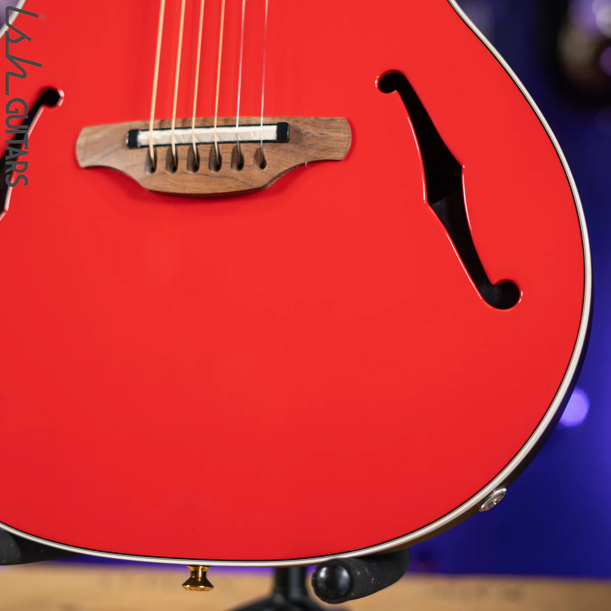 2012 Ovation YM68 Yngwie Malmsteen Signature Acoustic-Electric Guitar Rosa Corsa Red - Image 5