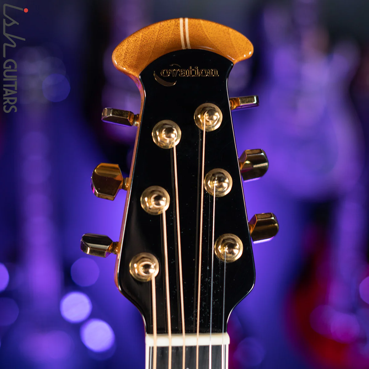 2012 Ovation YM68 Yngwie Malmsteen Signature Acoustic-Electric Guitar Rosa Corsa Red - Image 7