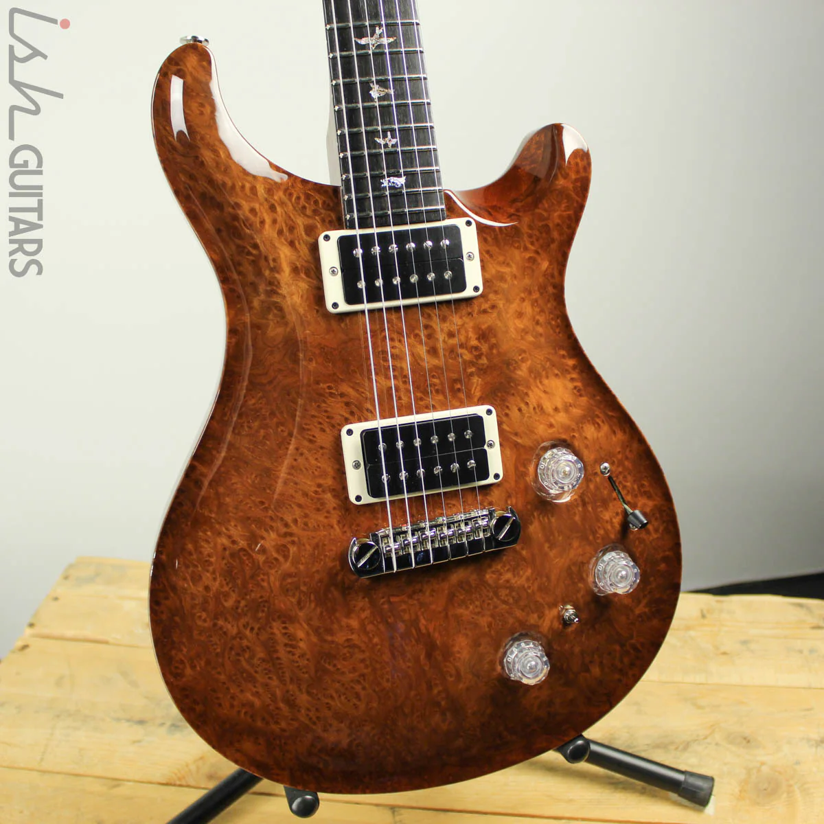 2012 PRS Private Stock McCarty Chambered Natural Smoked Burst Redwood Burl