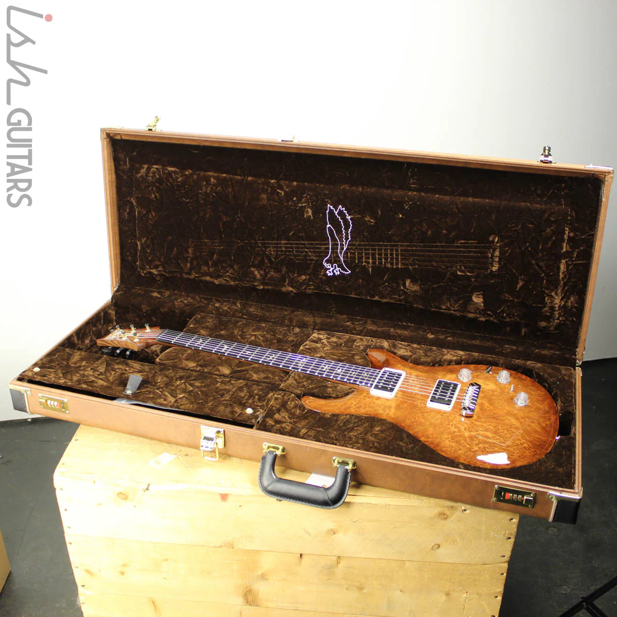 2012 PRS Private Stock McCarty Chambered Natural Smoked Burst Redwood Burl - Image 15