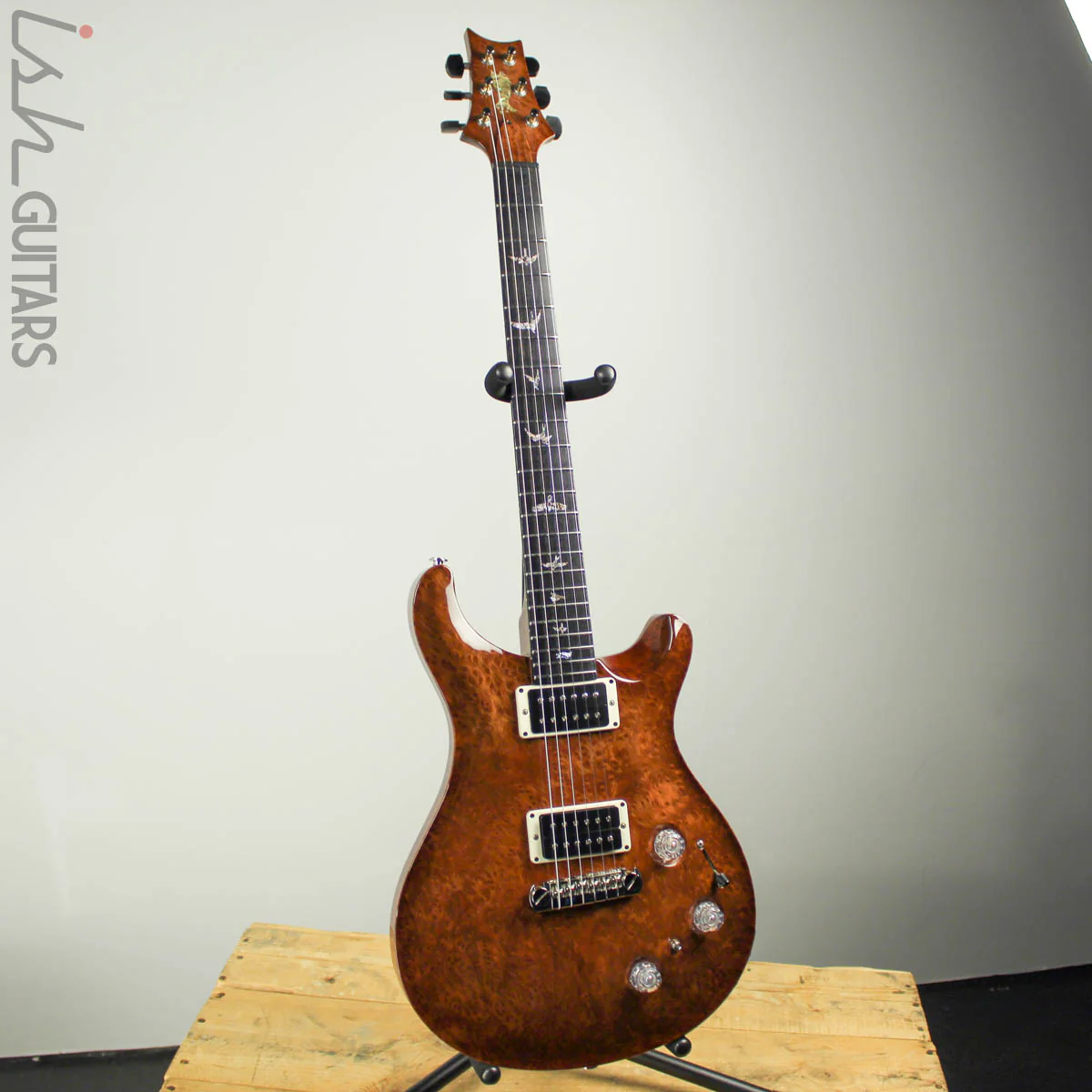 2012 PRS Private Stock McCarty Chambered Natural Smoked Burst Redwood Burl - Image 2