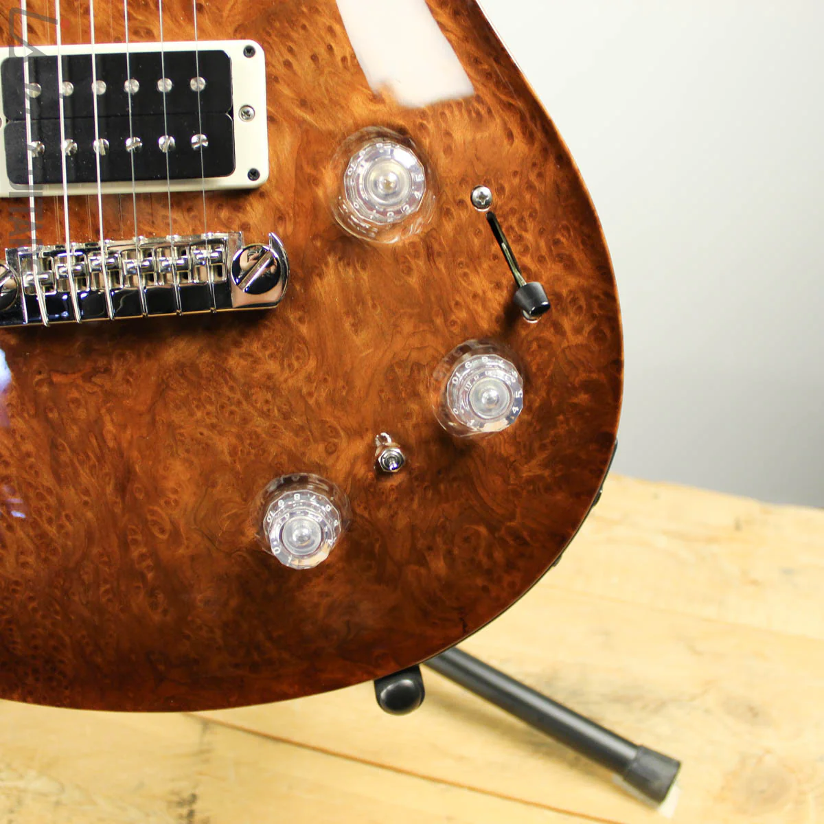 2012 PRS Private Stock McCarty Chambered Natural Smoked Burst Redwood Burl - Image 3
