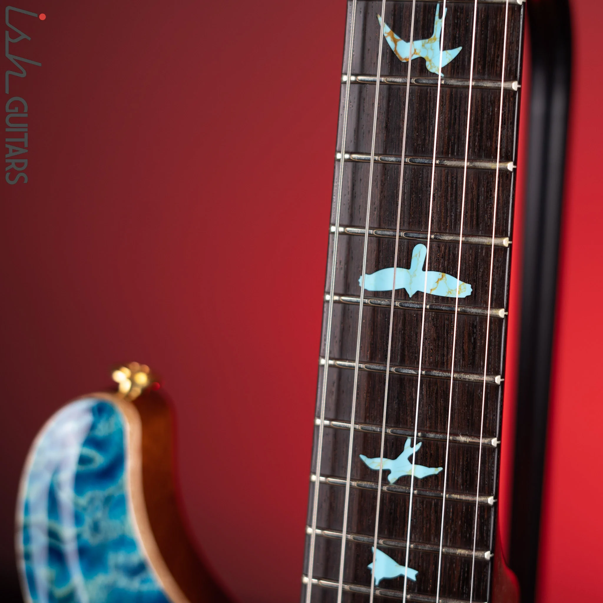 2012 PRS Custom 22 Private Stock Brazilian #4218 Faded Aquamarine - Image 6