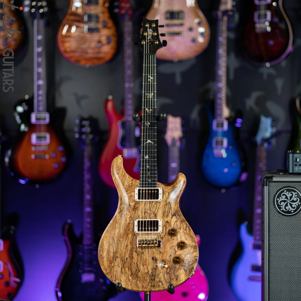 2012 PRS Private Stock DGT Spalted Maple Rosewood Neck Americana Birds - Image 2