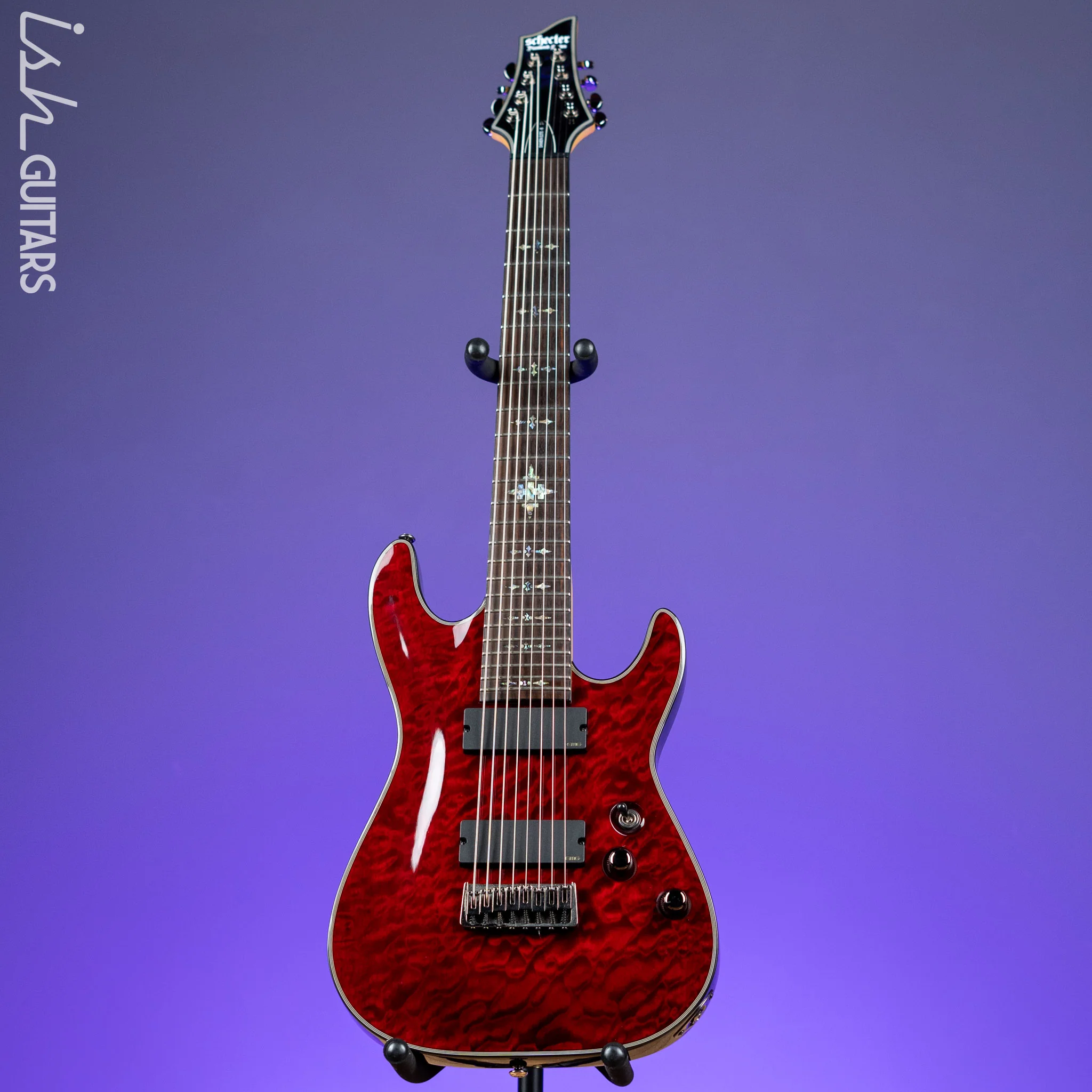 2012 Schecter Damien Elite Crimson 8 String - Image 2