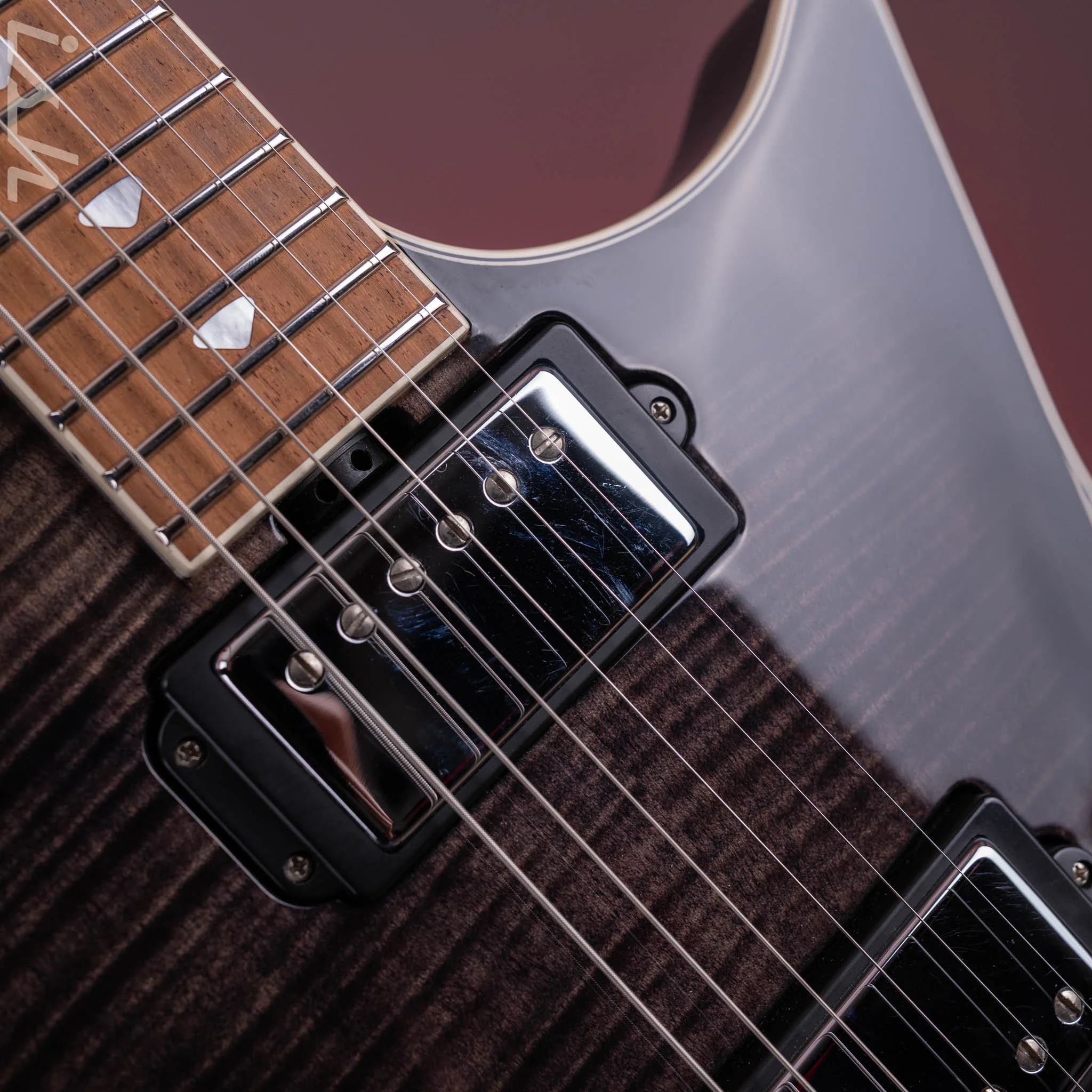 2013 Ernie Ball Music Man Armada Flame Black Trans - Image 8