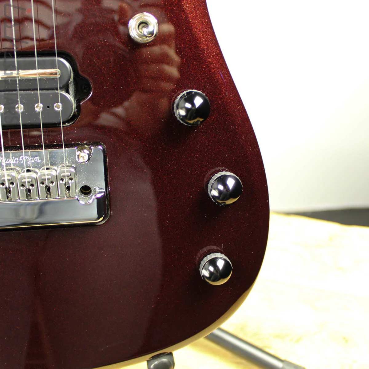 2013 Ernie Ball Music Man BFR JP-12 7 String Cherry Sugar - Image 9