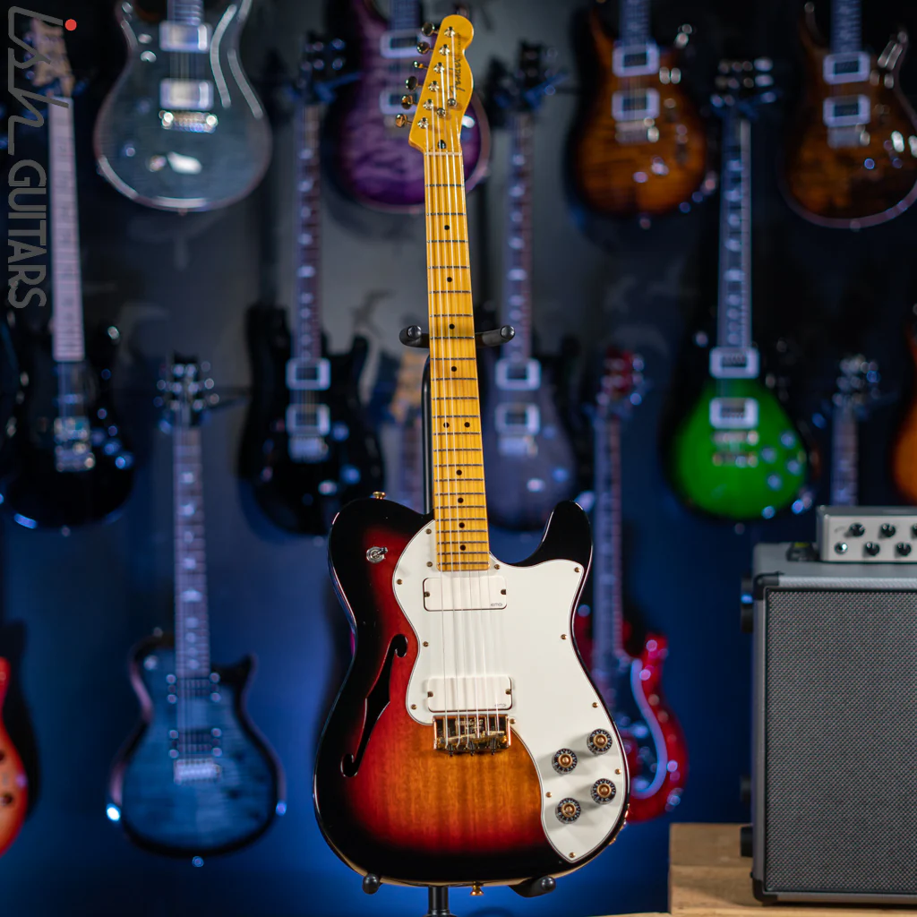 2013 Fender Telecaster Thinline Sunburst - Image 2
