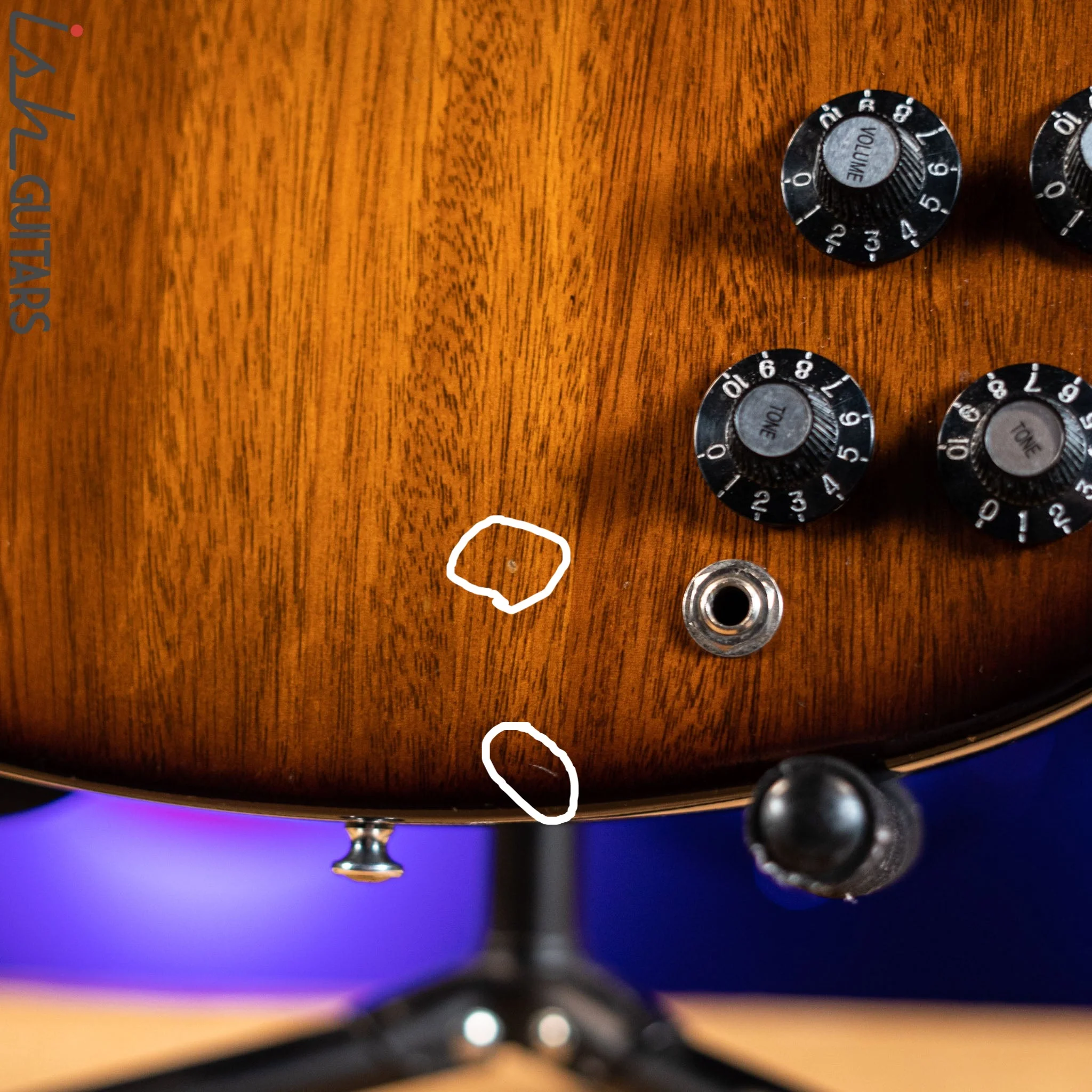 2013 Gibson SG 70’s Tribute Vintage Sunburst w/ Dirty Fingers Pickups - Image 5
