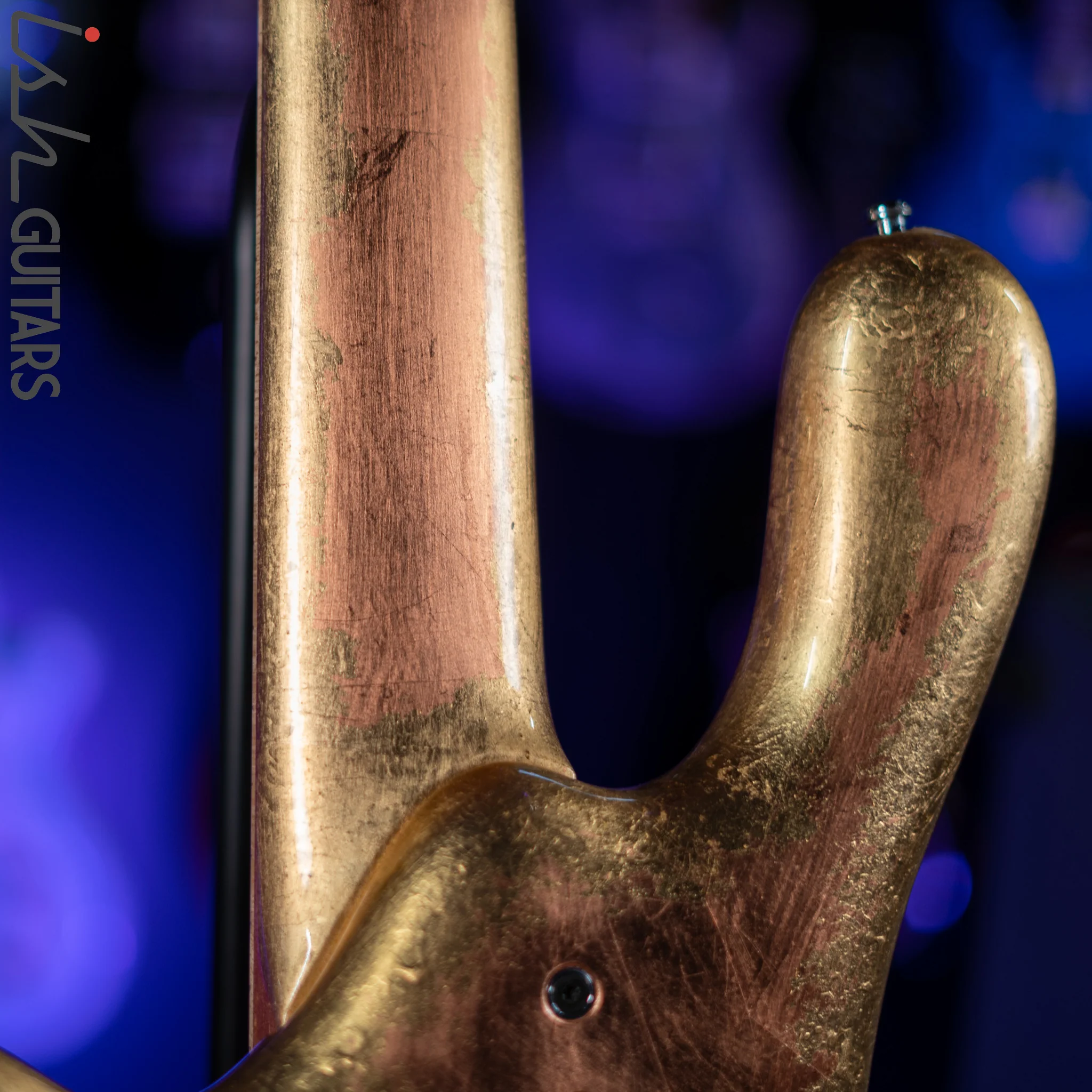 2013 Jerzy Drozd Obsession 5 String Bass Eta Carinae Nebula Gold Bird Collection - Image 14