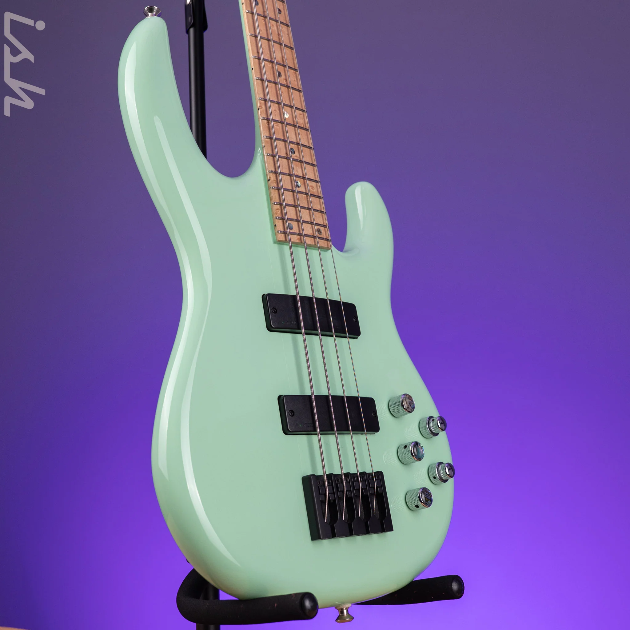 2014 Carvin Active 4 String Bass w/ Piezo Seafoam Green - Image 3
