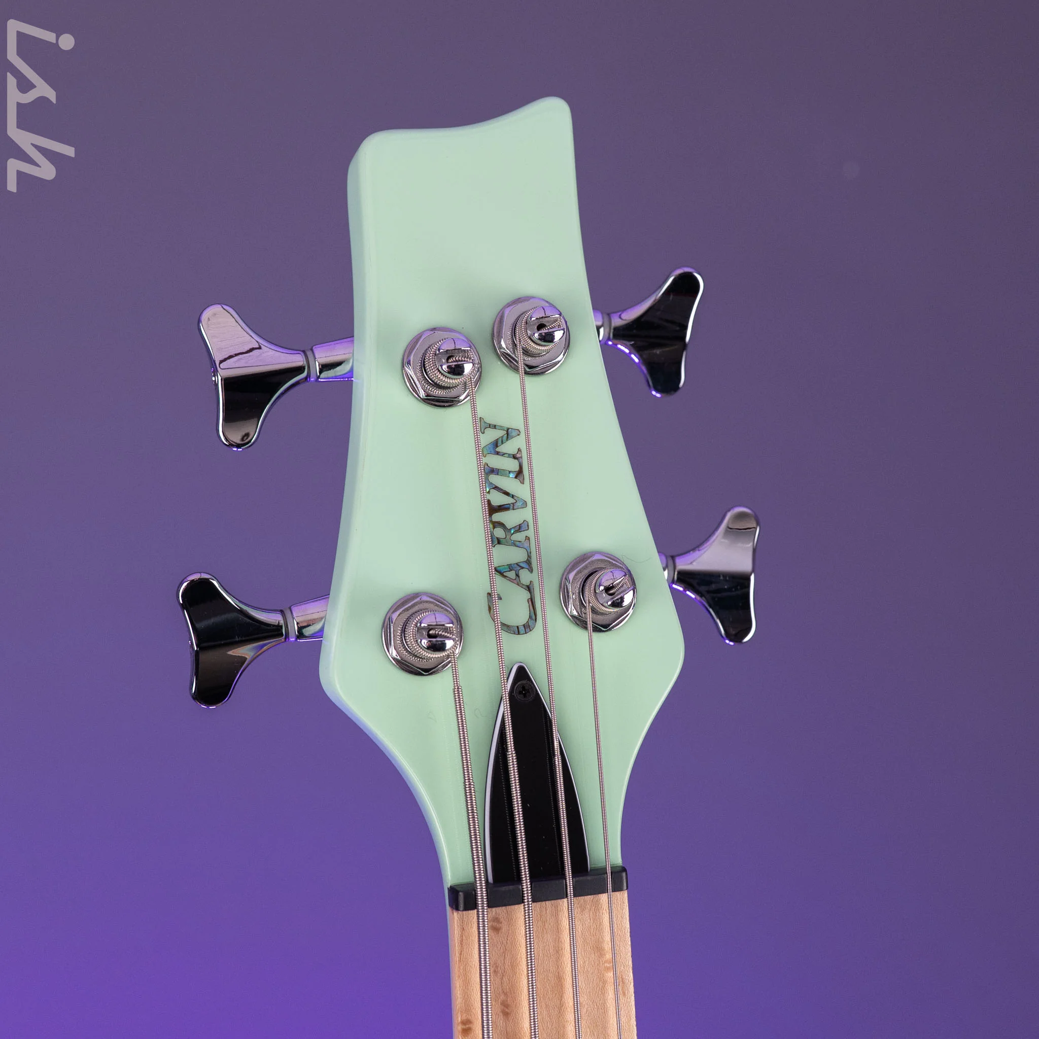 2014 Carvin Active 4 String Bass w/ Piezo Seafoam Green - Image 8