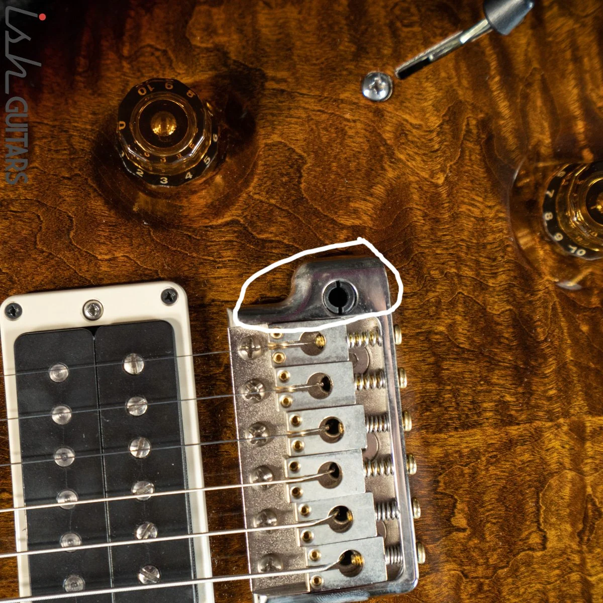 2014 PRS Custom 24 Black Gold Burst Wrap - Image 10