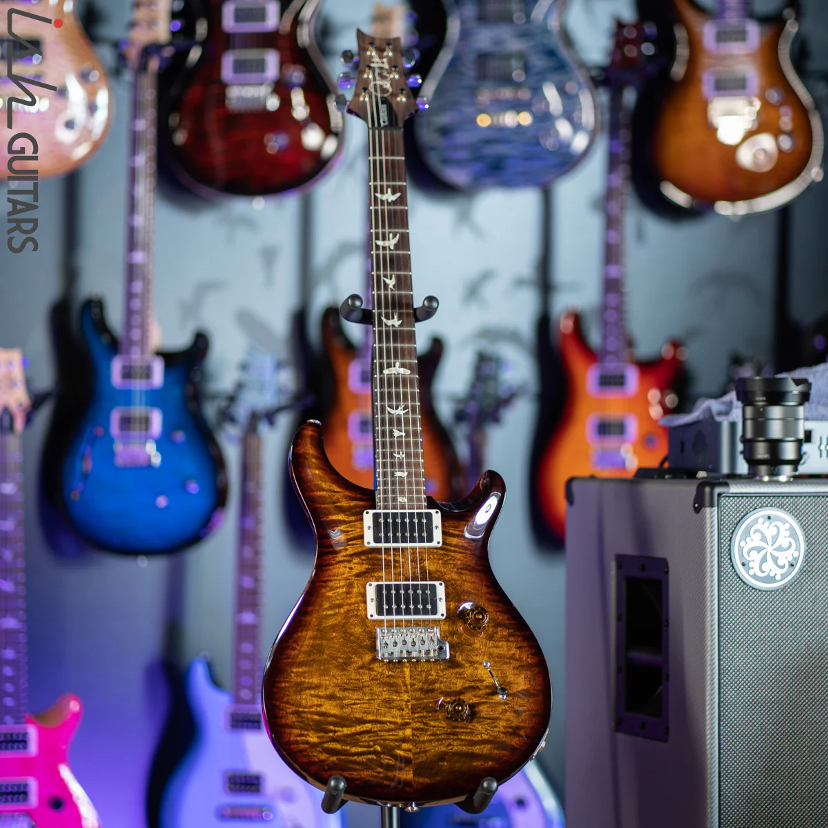 2014 PRS Custom 24 Black Gold Burst Wrap - Image 2