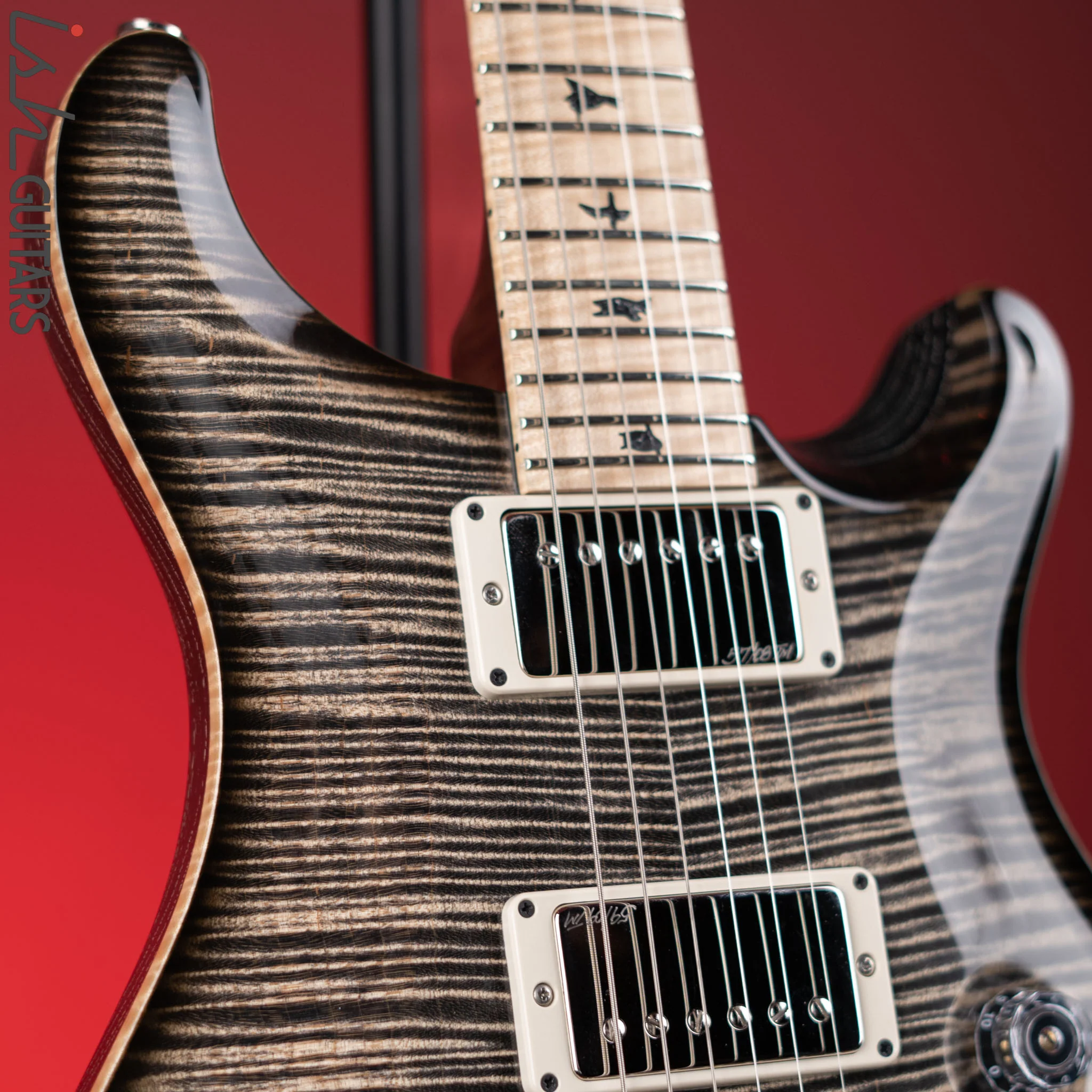 2014 PRS Custom 24 Private Stock  Charcoal Smoked Burst - Image 3