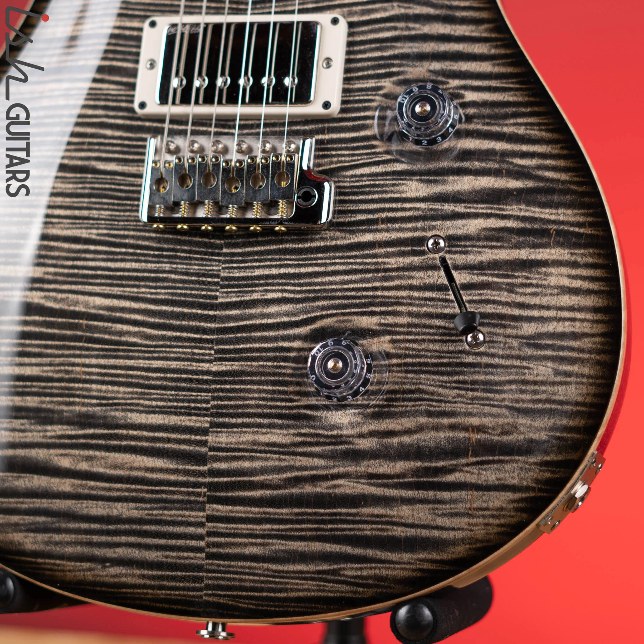 2014 PRS Custom 24 Private Stock  Charcoal Smoked Burst - Image 4