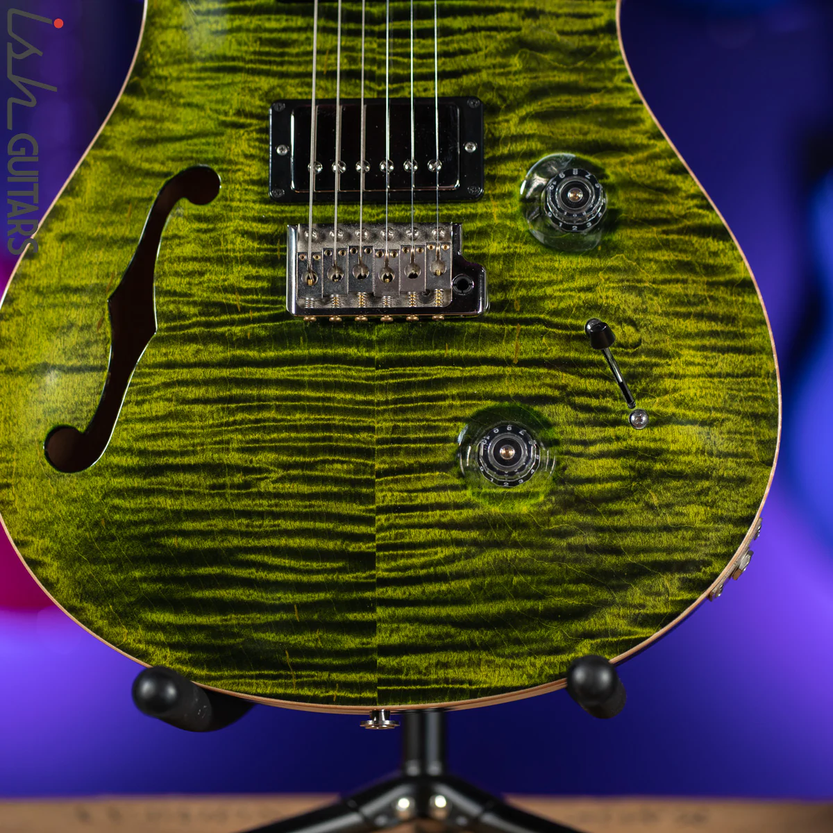 2014 PRS Experience Custom 24 Semi-Hollow 10 Top Jade Green - Image 4