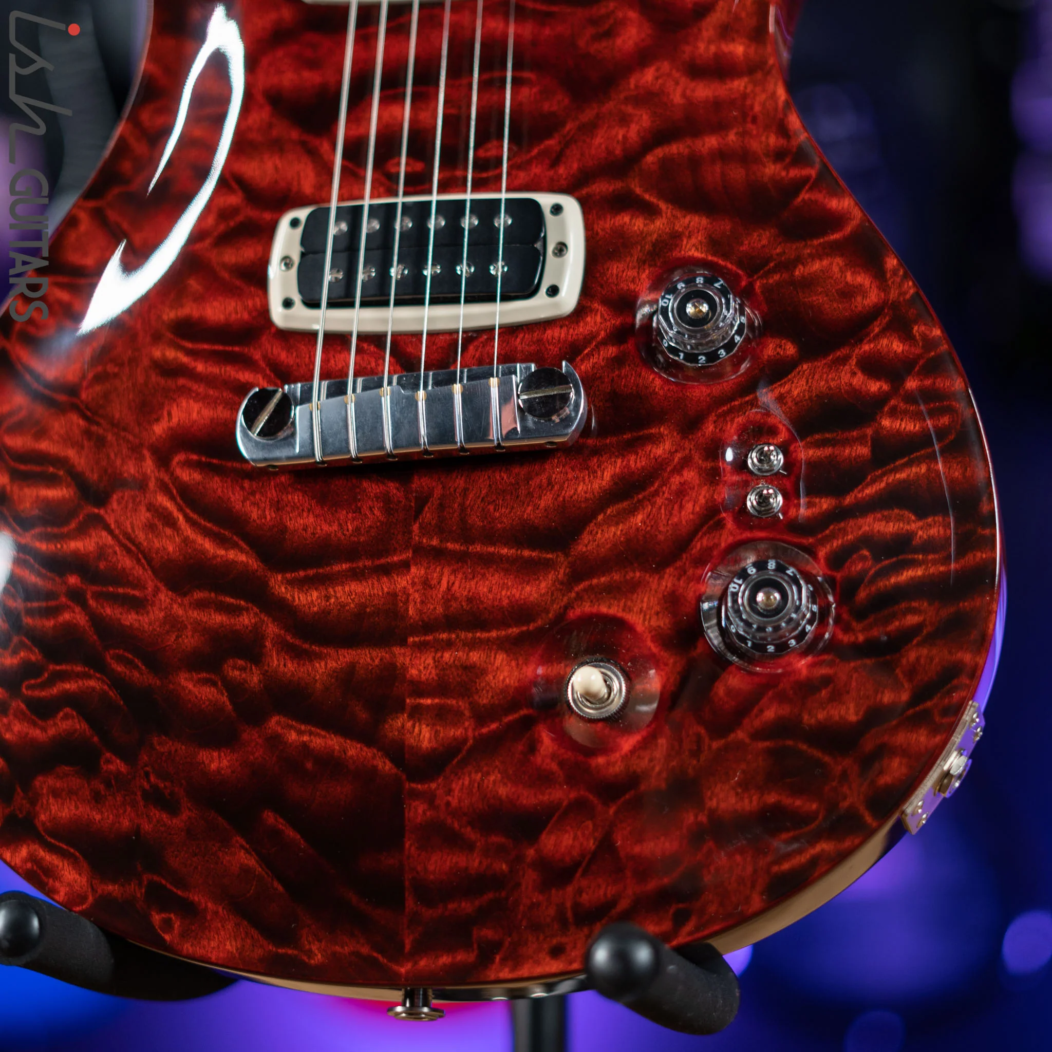 2014 PRS Paul’s Guitar Quilt Fire Red - Image 4