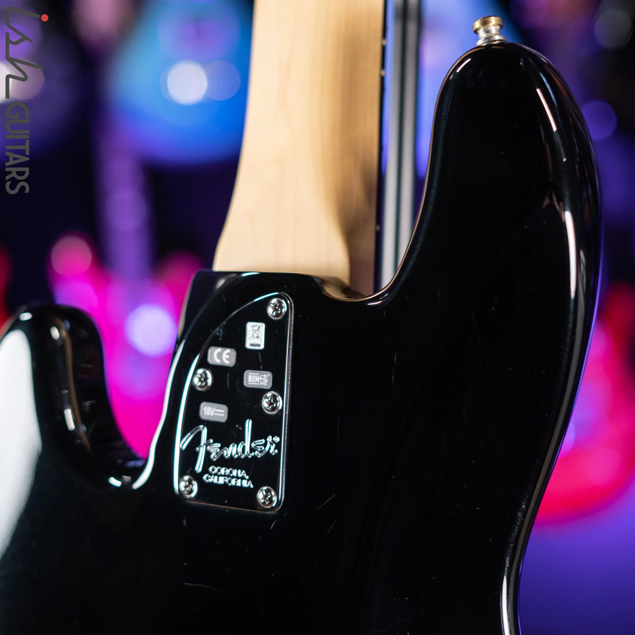 2015 Fender American Deluxe Jazz Bass Black - Image 14