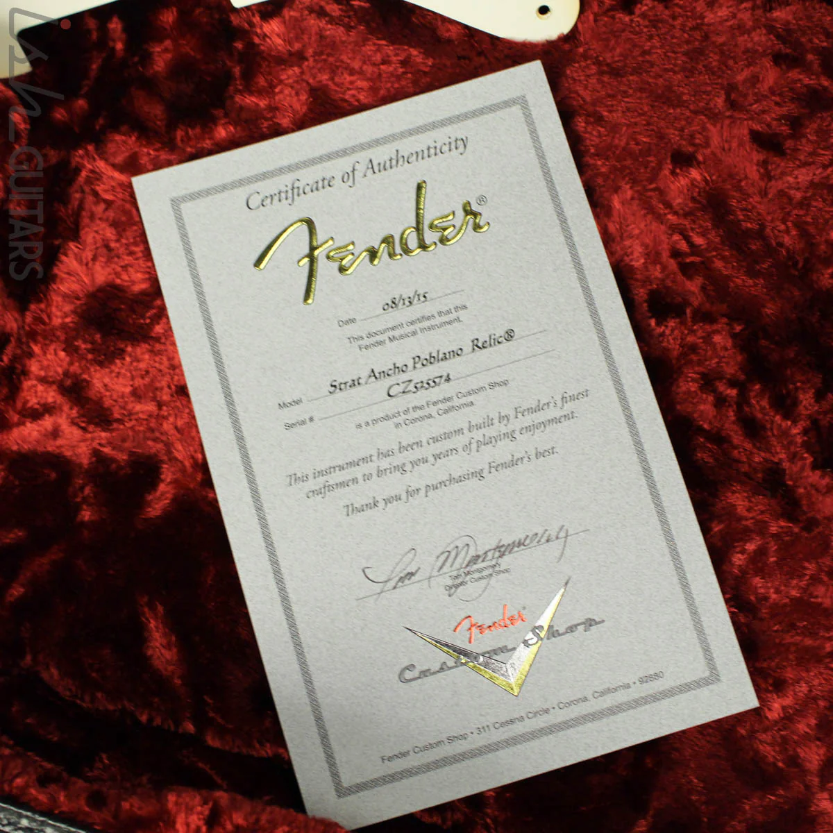 2015 Fender Strat Ancho Poblano Relic Custom Shop 2-Color Sunburst - Image 17