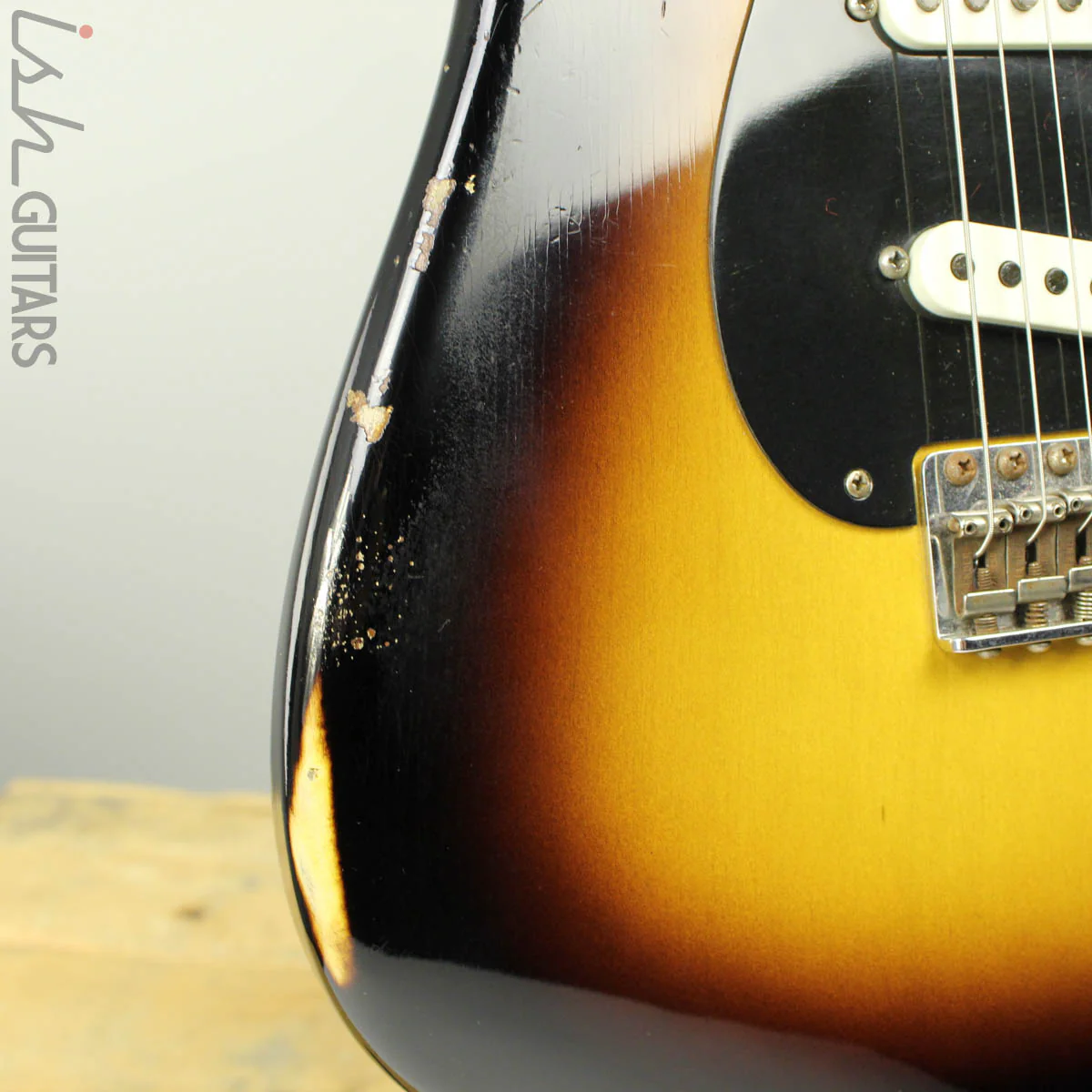 2015 Fender Strat Ancho Poblano Relic Custom Shop 2-Color Sunburst - Image 5