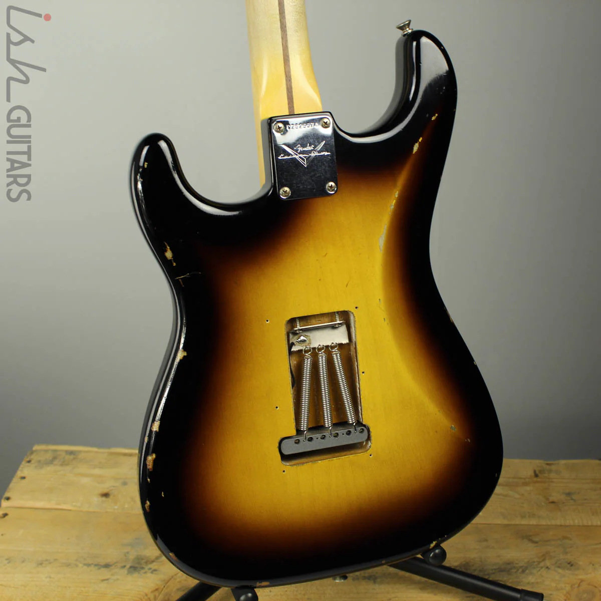 2015 Fender Strat Ancho Poblano Relic Custom Shop 2-Color Sunburst - Image 9